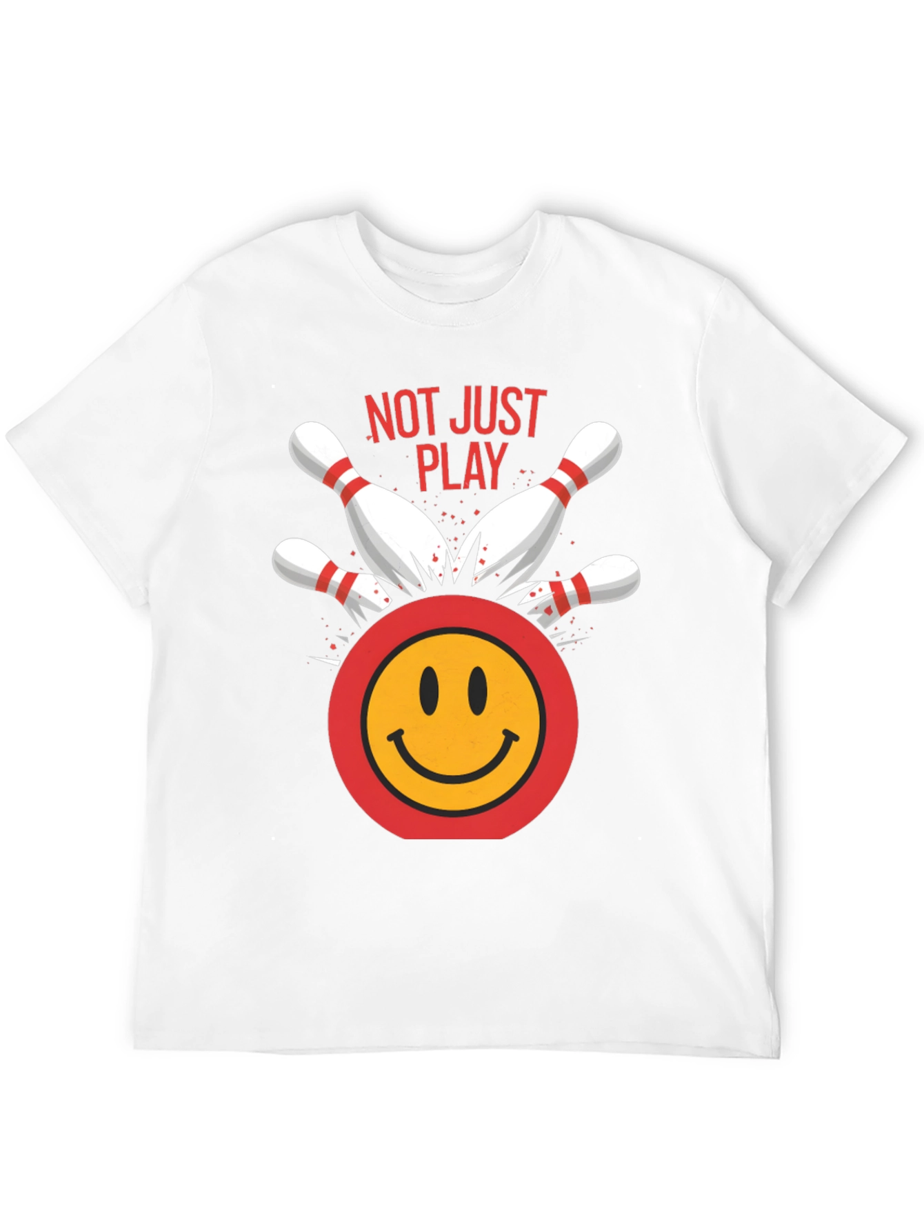 Camiseta Negra Bolos Sonriente