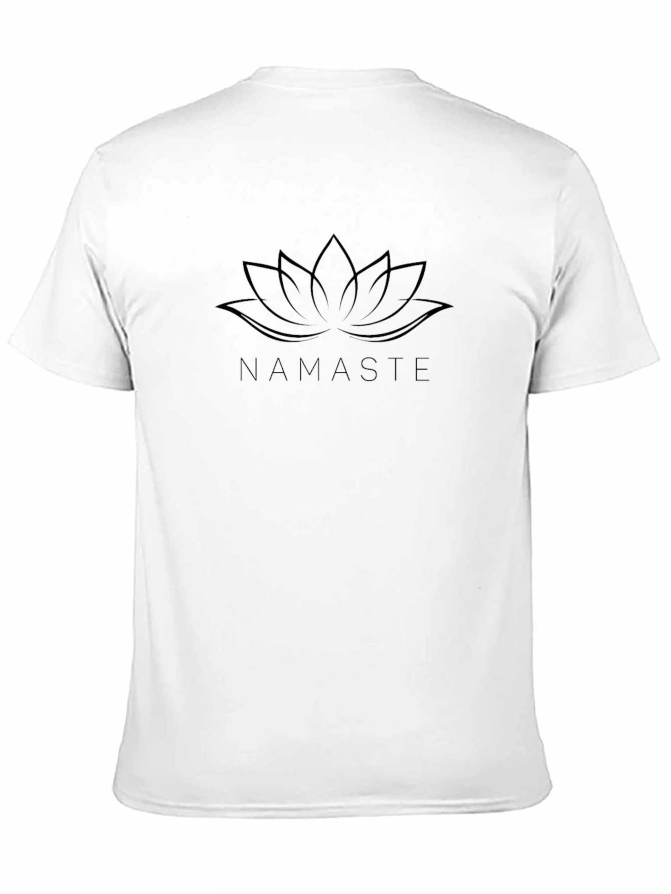 Camiseta Negra Namaste Flor de Loto