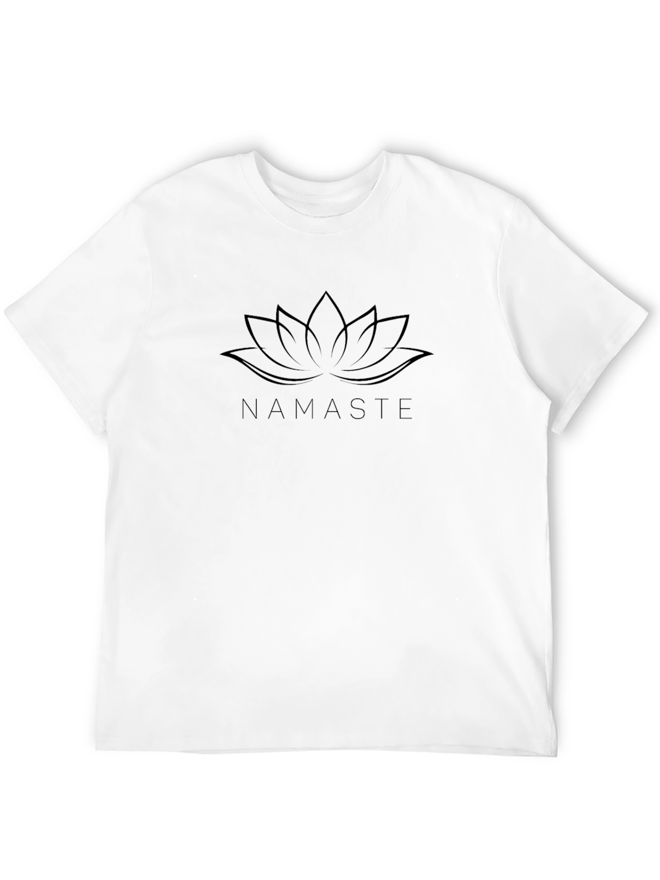 Camiseta Negra Namaste Flor de Loto
