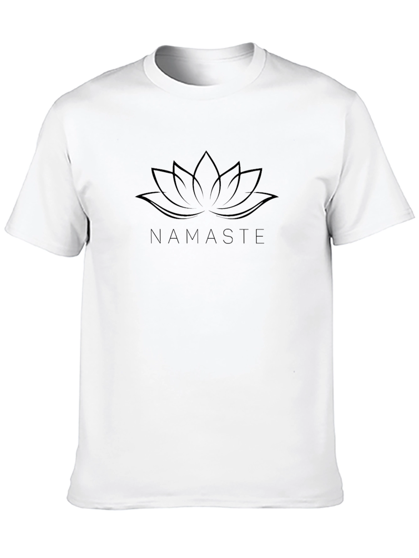 Camiseta Negra Namaste Flor de Loto