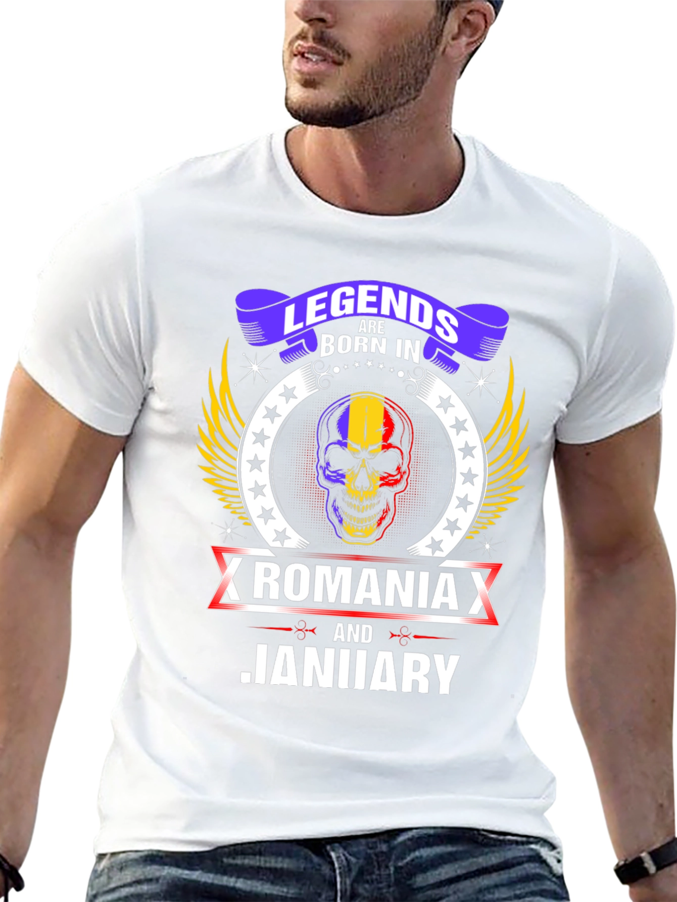 Camiseta Legends Born In Romania Enero