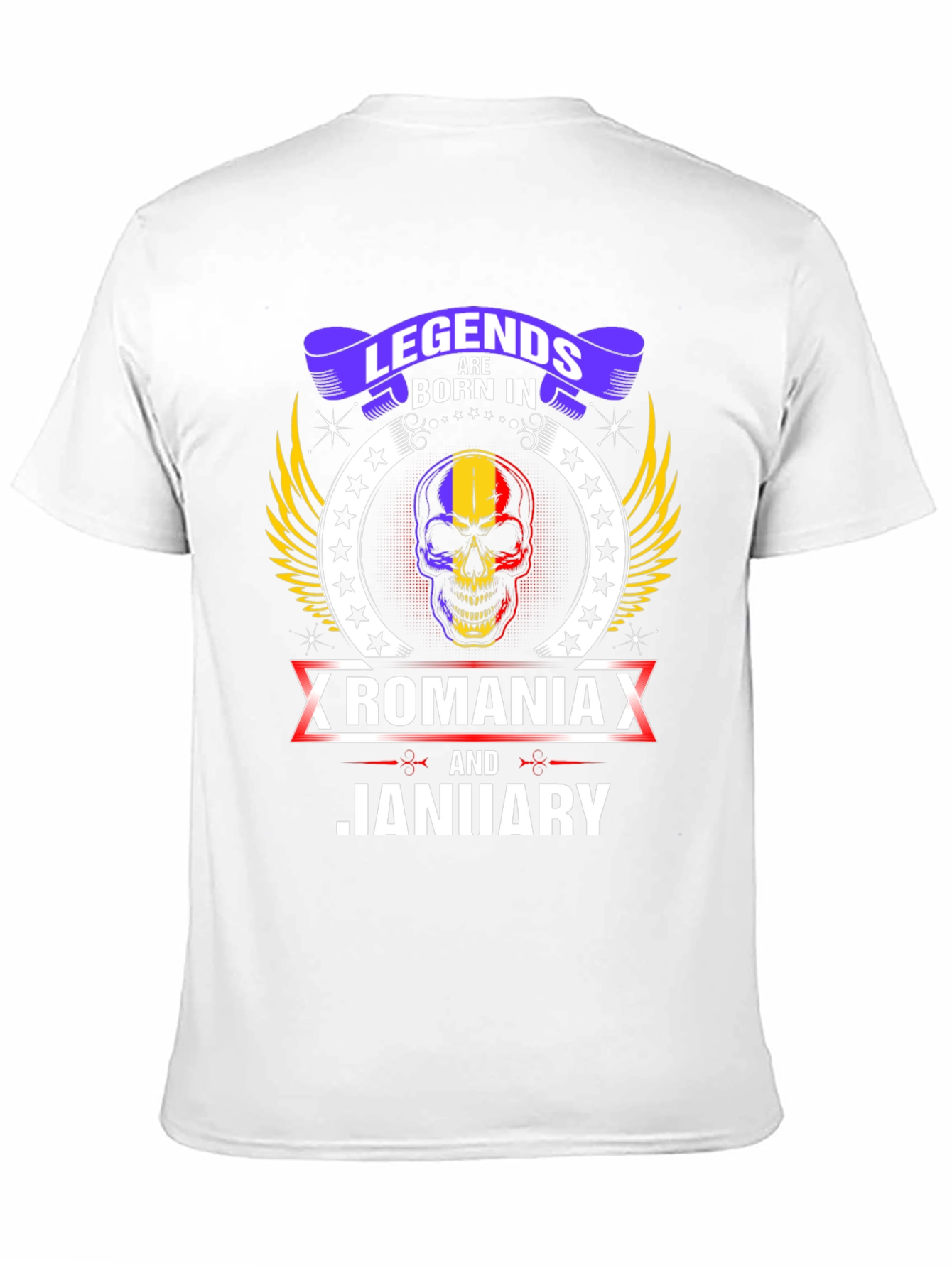Camiseta Legends Born In Romania Enero