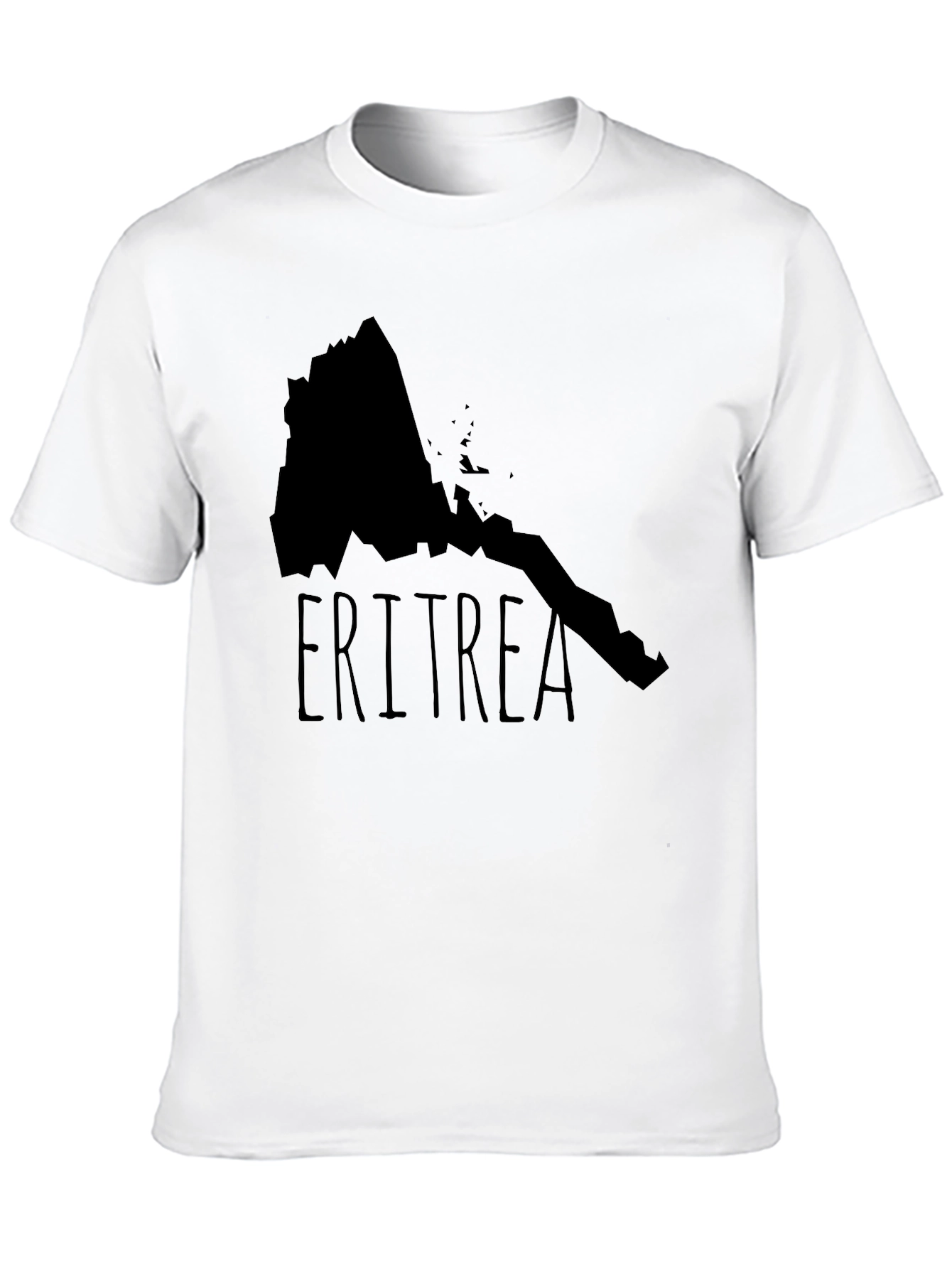 Camiseta Eritrea Mapa Negra Diseño Original