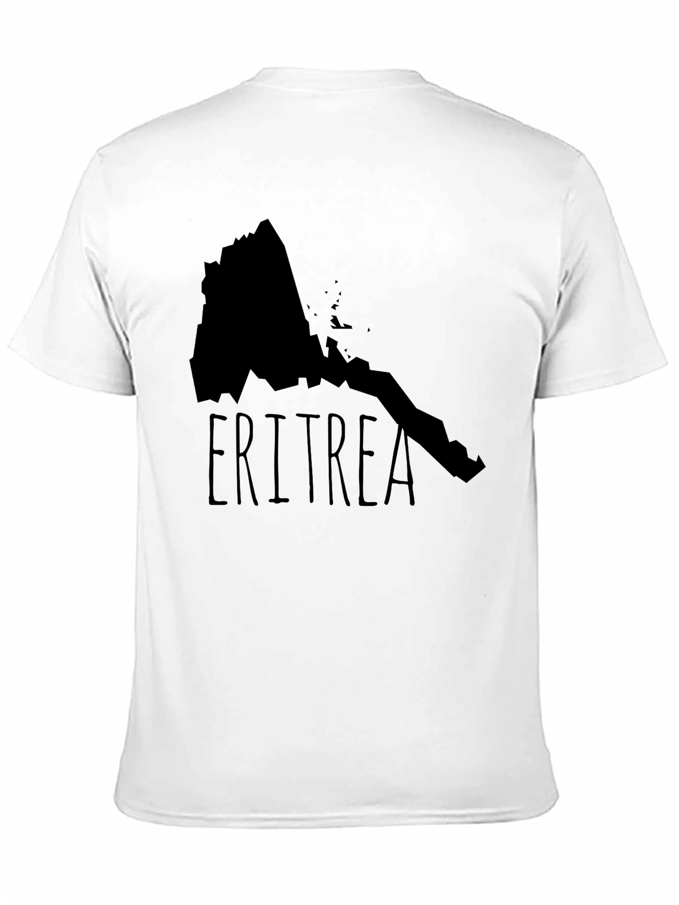 Camiseta Eritrea Mapa Negra Diseño Original