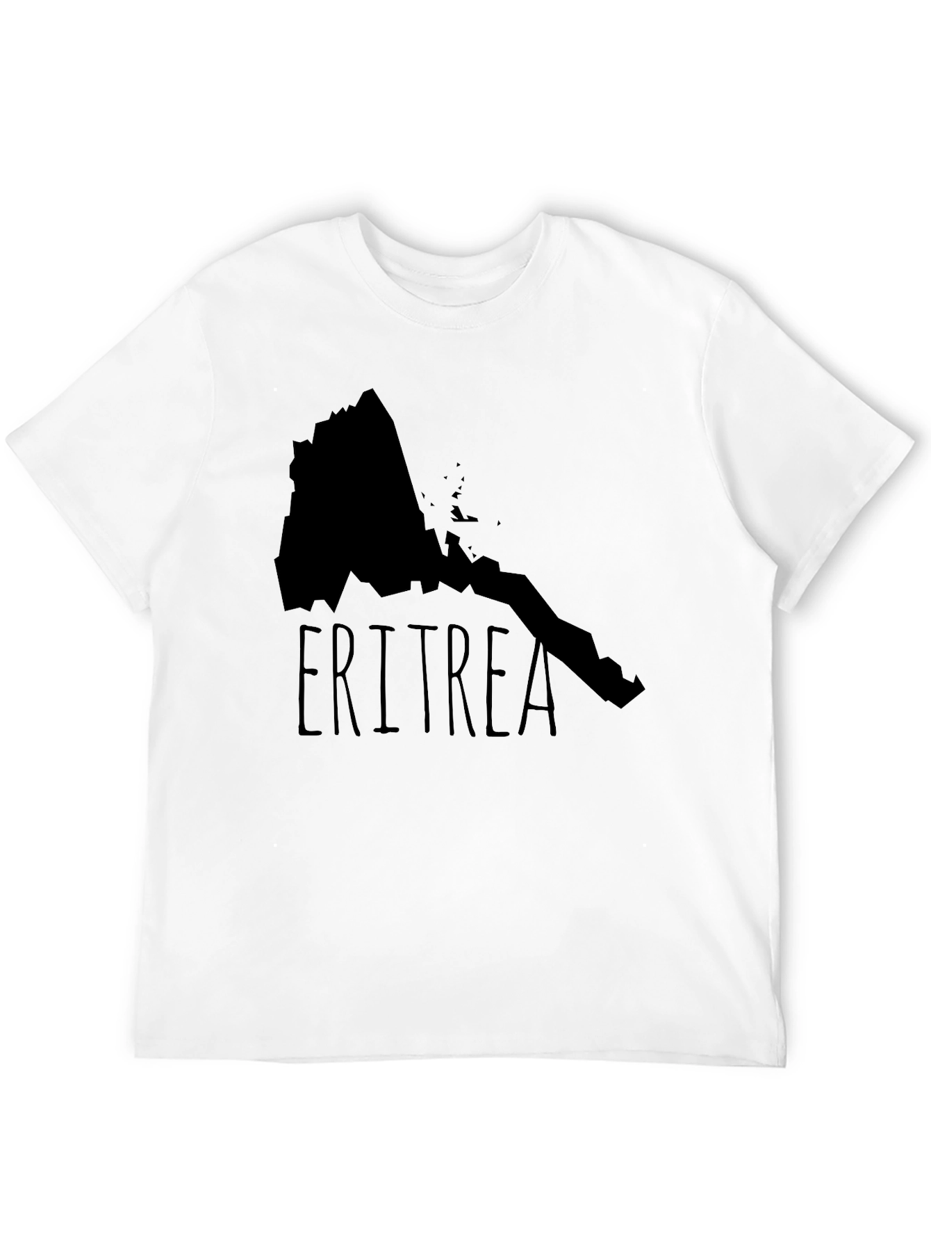 Camiseta Eritrea Mapa Negra Diseño Original