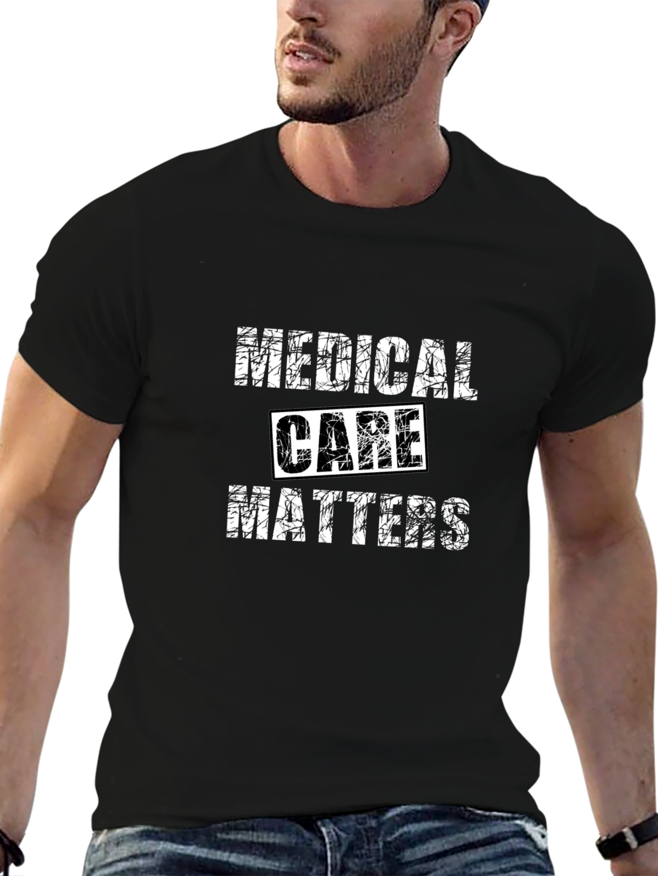 Camiseta Negra Medical Care Matters