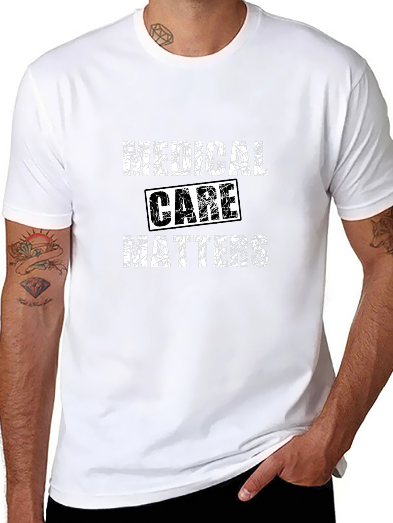 Camiseta Negra Medical Care Matters