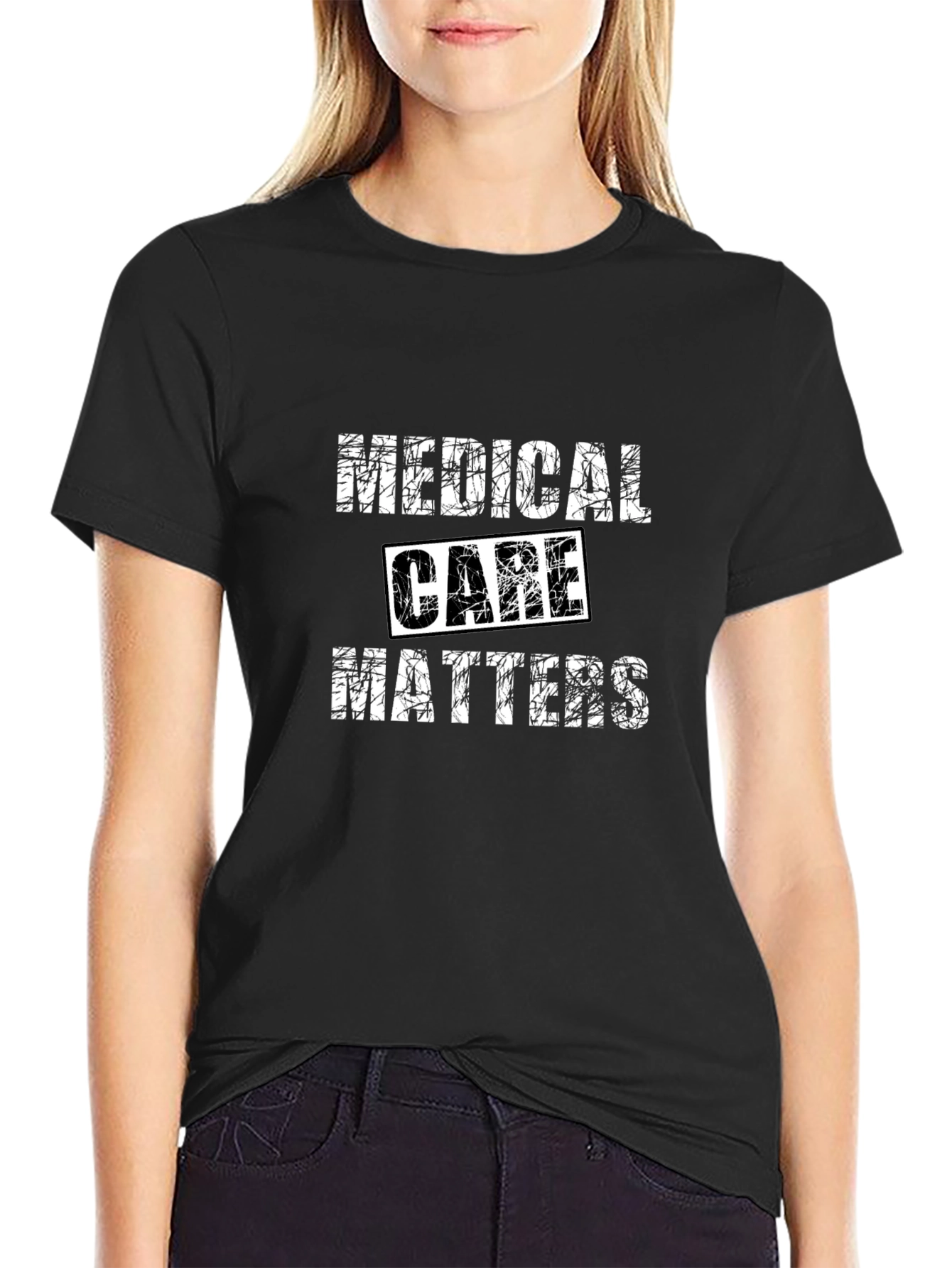Camiseta Negra Medical Care Matters