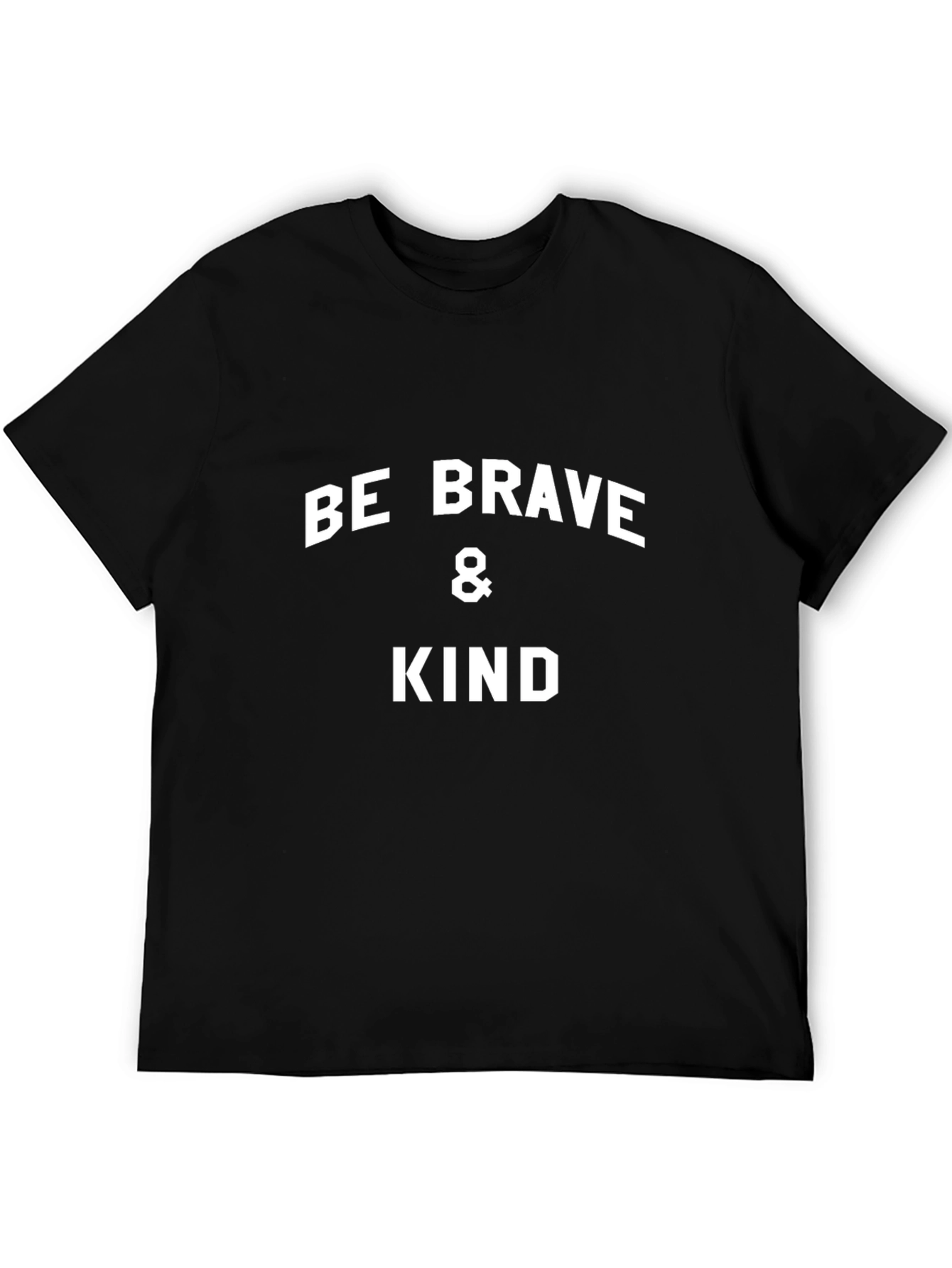 Camiseta Negra: Sé Valiente y Amable