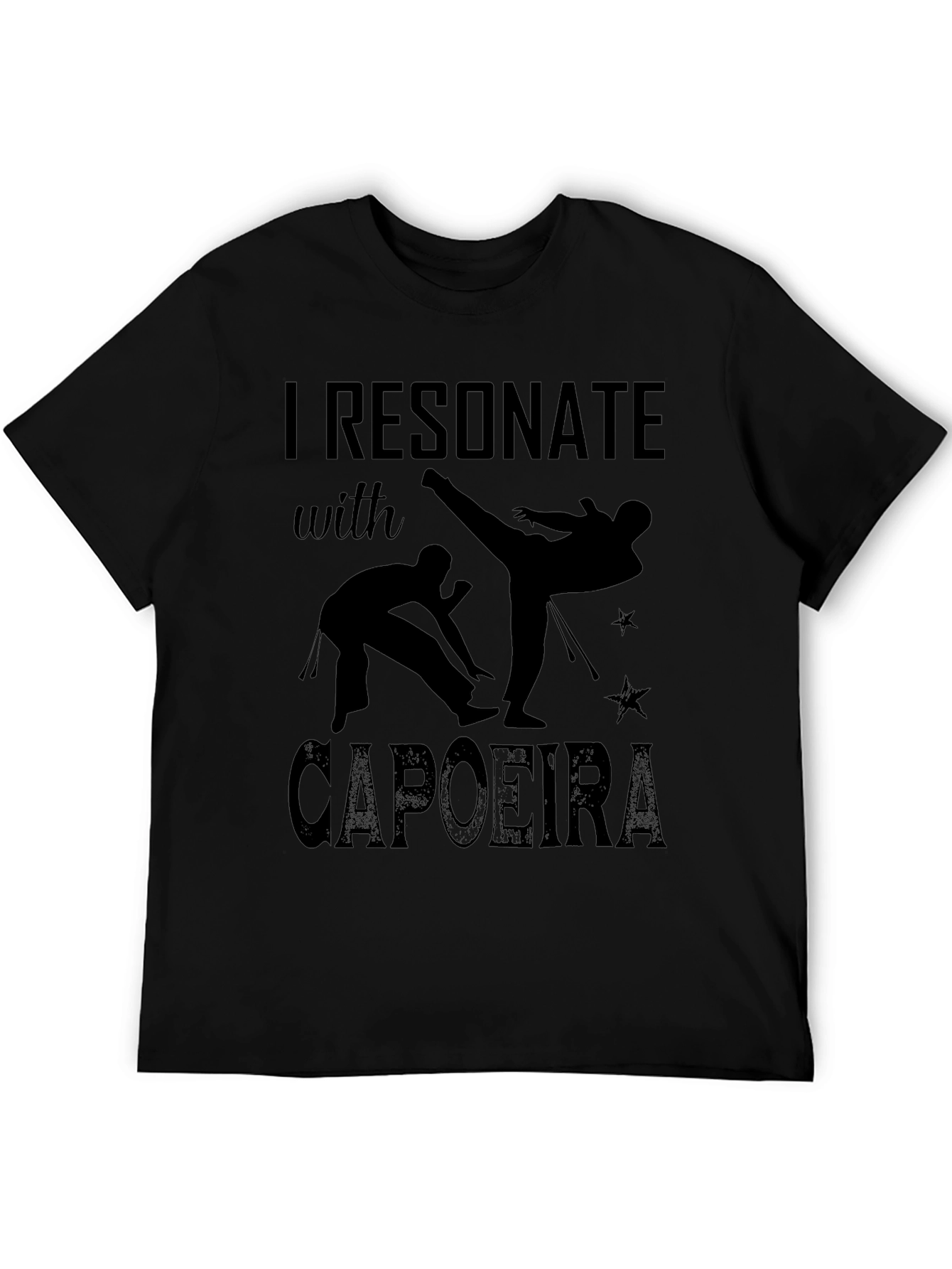 Camiseta Negra Capoeira: Resuena Conmigo