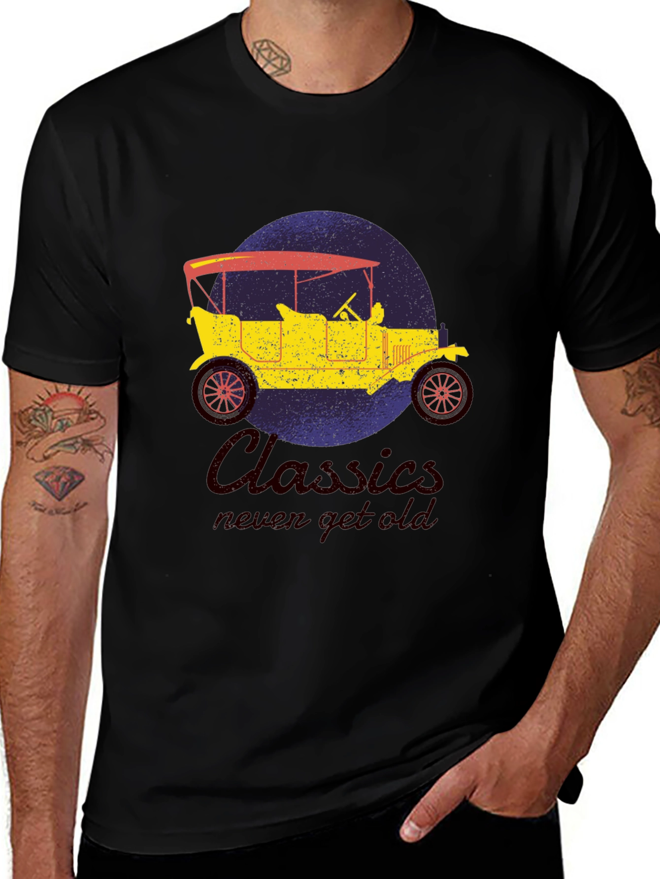 Camiseta Negra Clásica: Classics Never Get Old