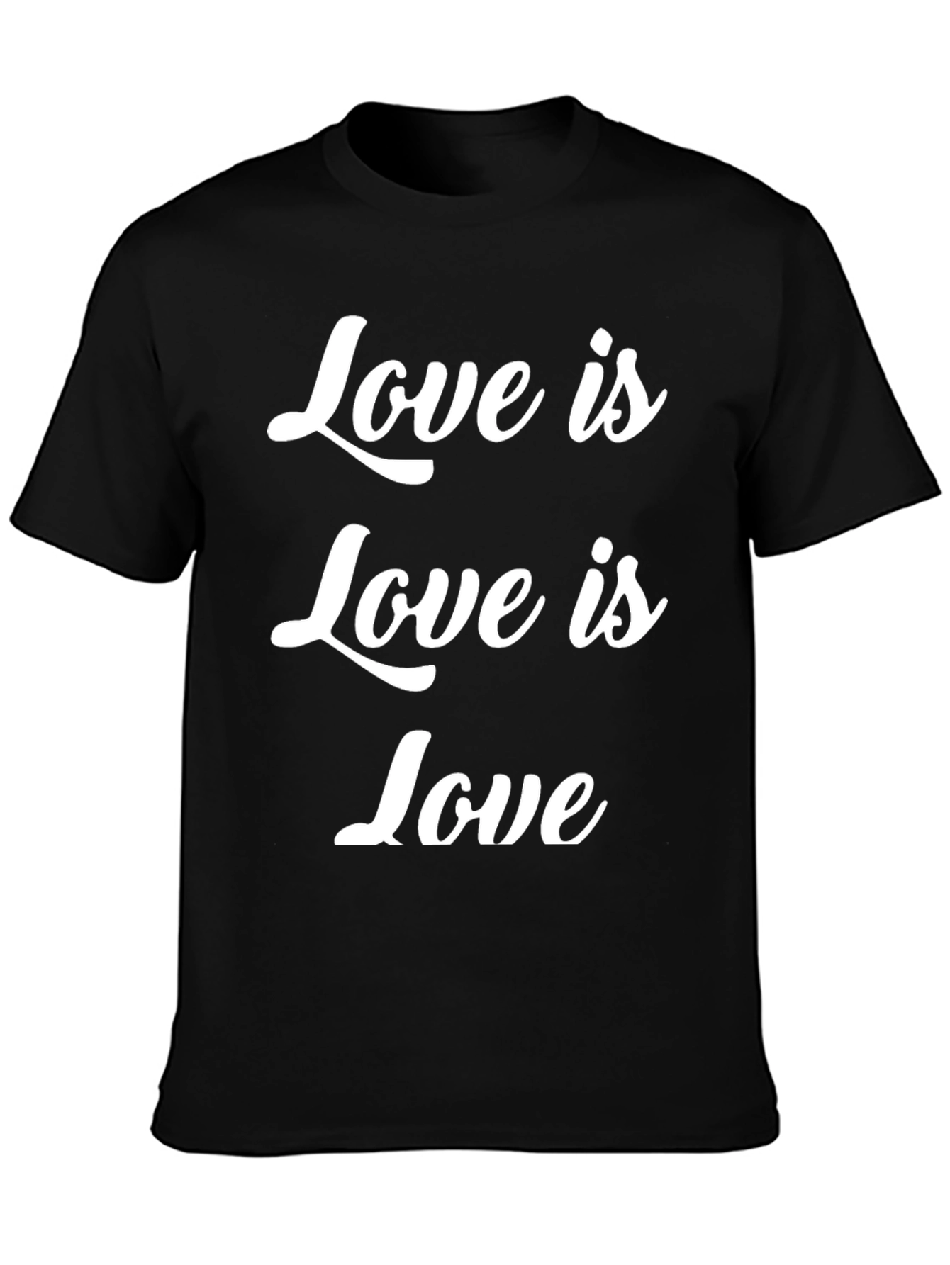 Camiseta Negra Love is Love para Todos