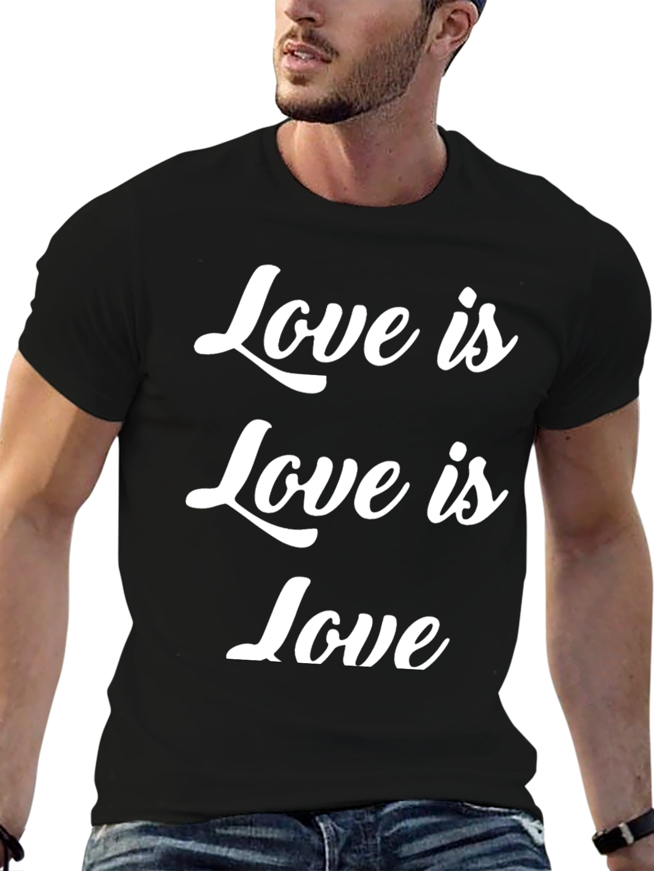 Camiseta Negra Love is Love para Todos