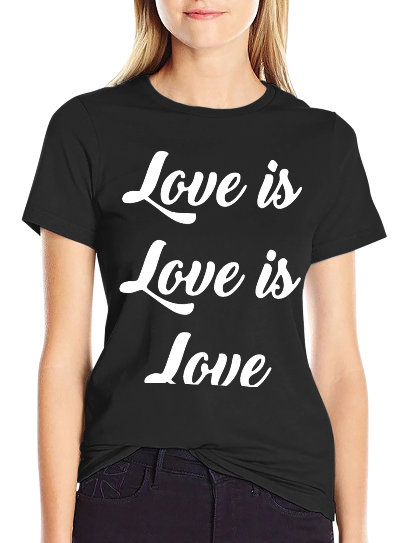 Camiseta Negra Love is Love para Todos