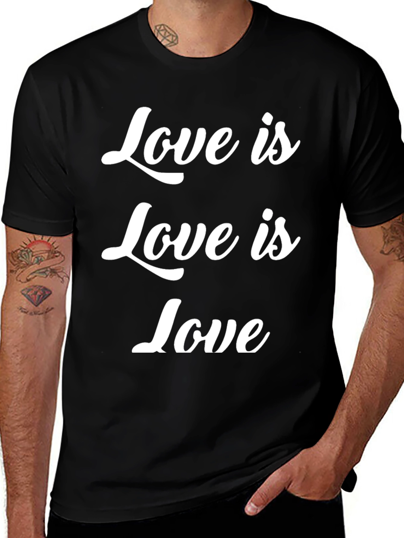 Camiseta Negra Love is Love para Todos