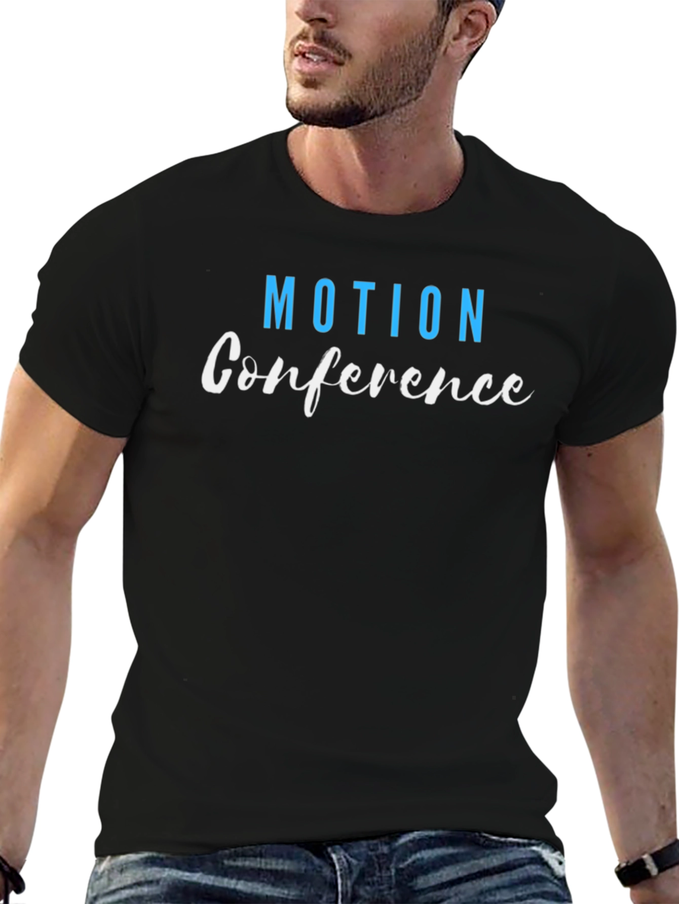 Camiseta Negra Motion Conference para Hombre