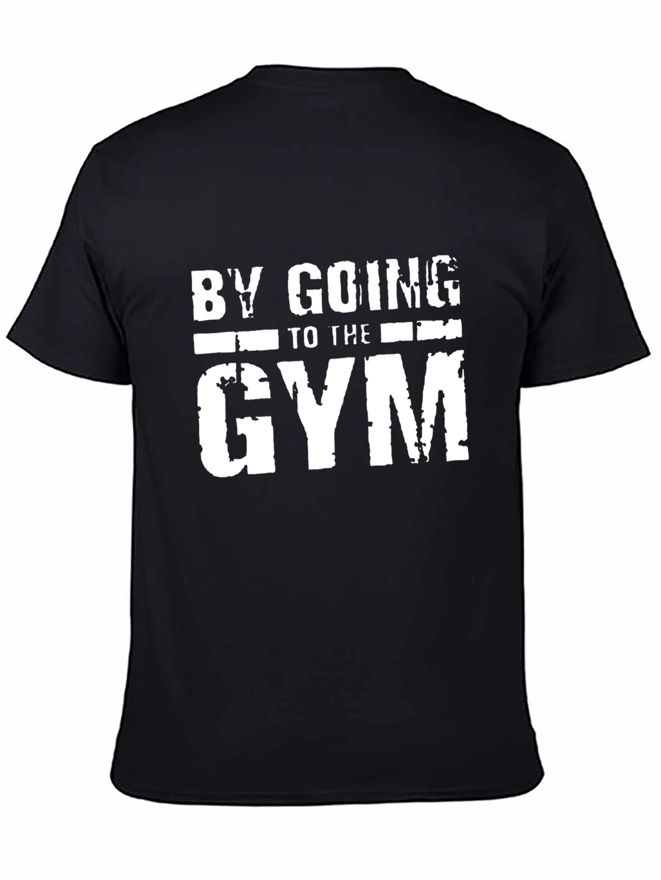 Camiseta Negra Motivacional para Gimnasio
