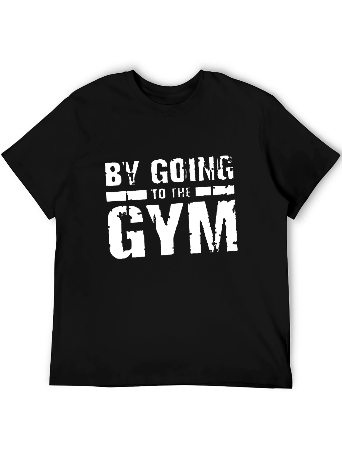 Camiseta Negra Motivacional para Gimnasio