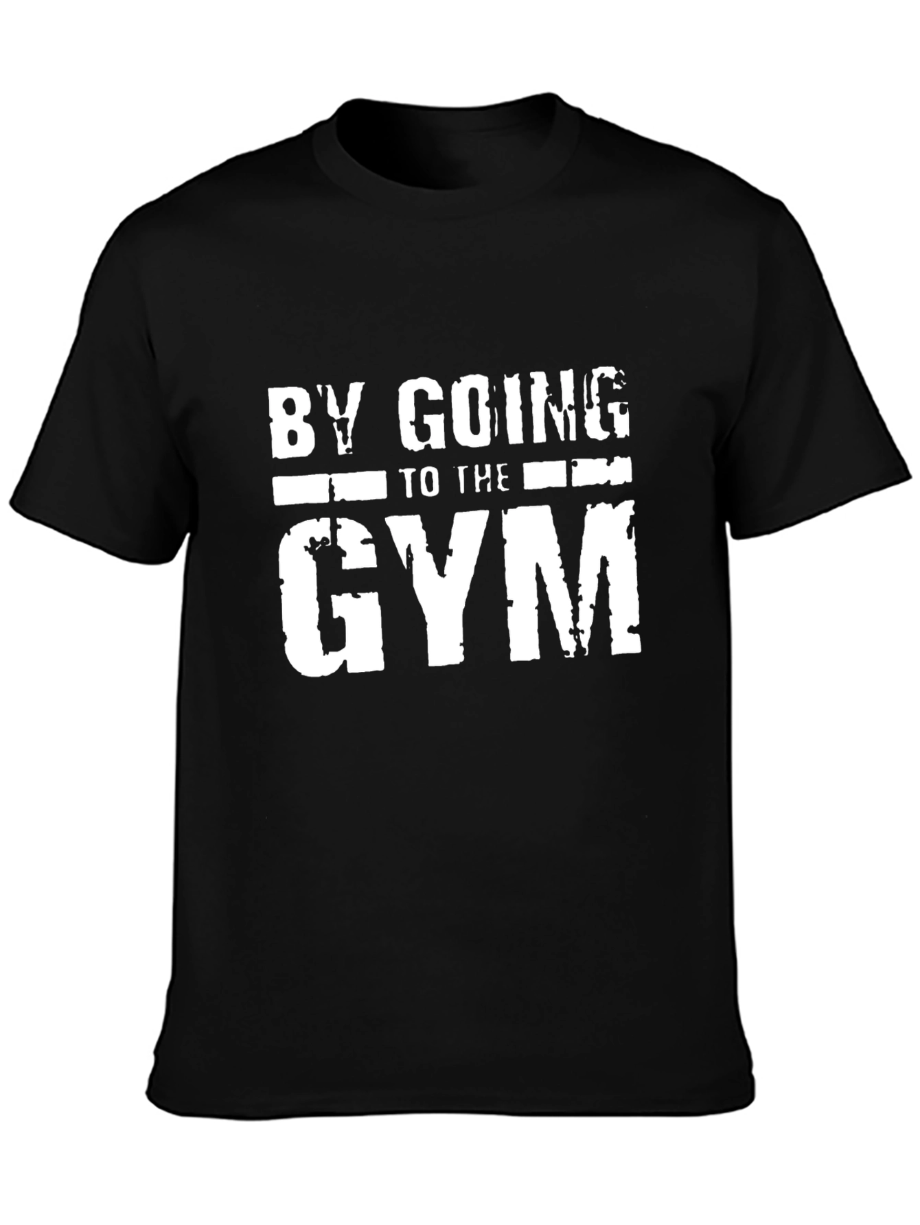 Camiseta Negra Motivacional para Gimnasio