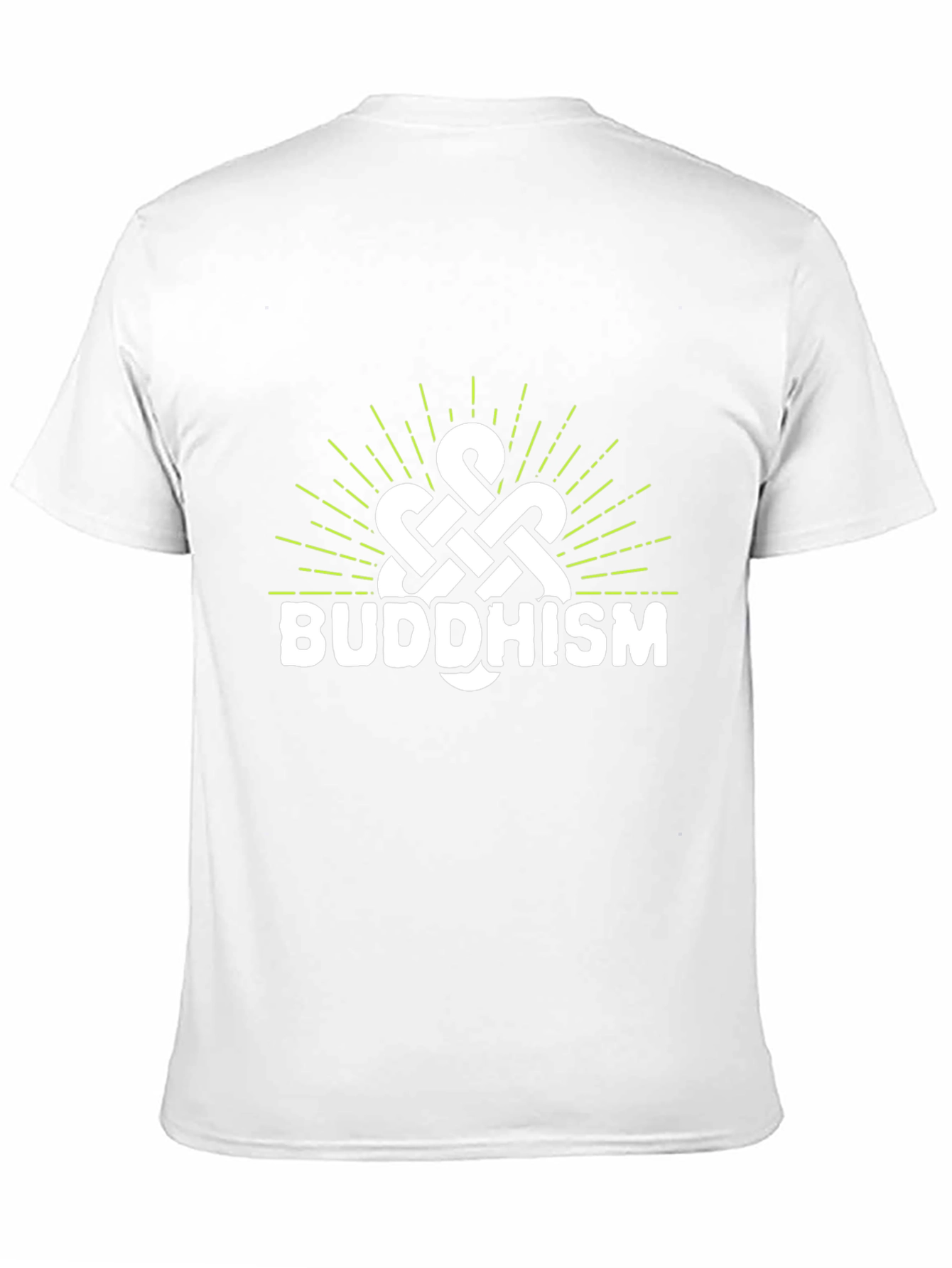 Camiseta Negra con Diseño Budista