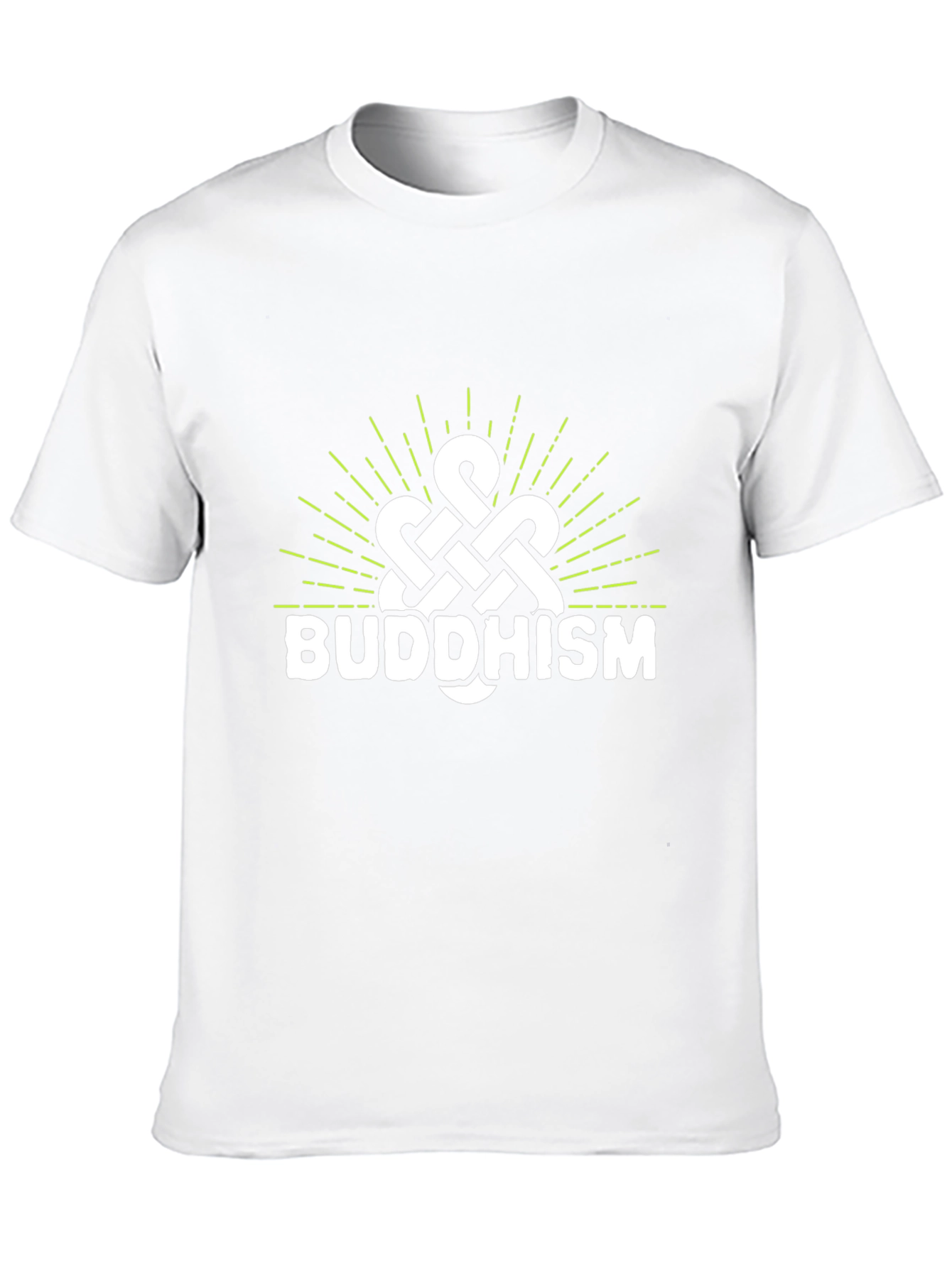 Camiseta Negra con Diseño Budista