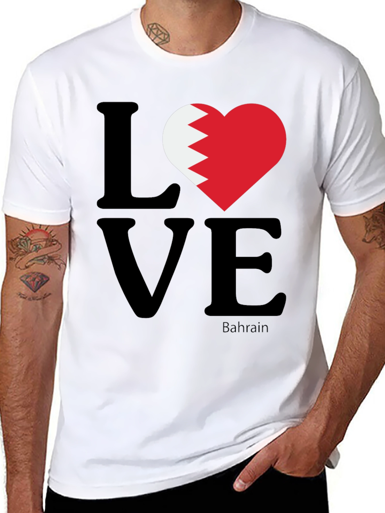 Camiseta Negra Love Bahrain