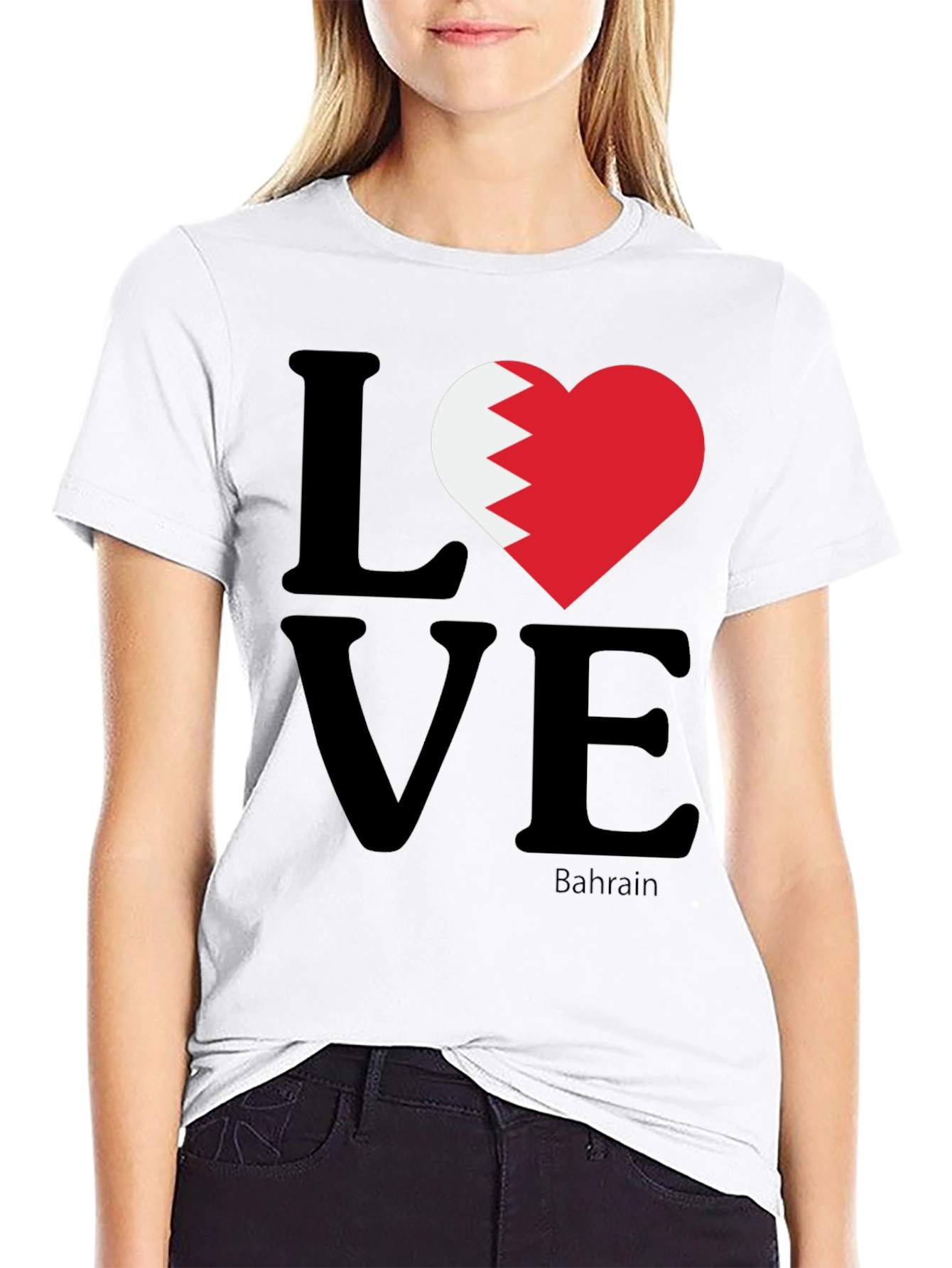 Camiseta Negra Love Bahrain
