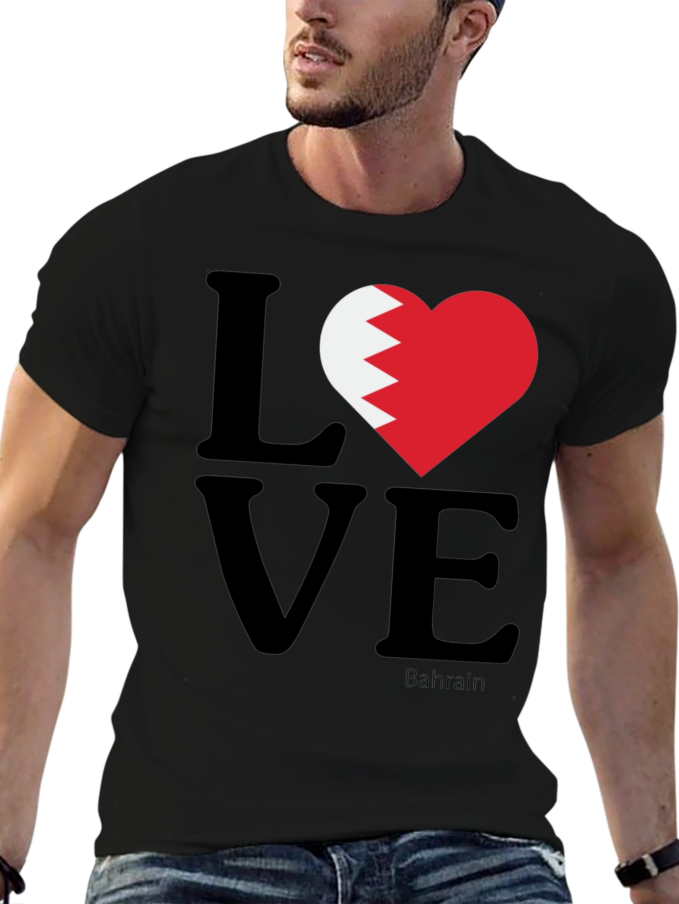 Camiseta Negra Love Bahrain