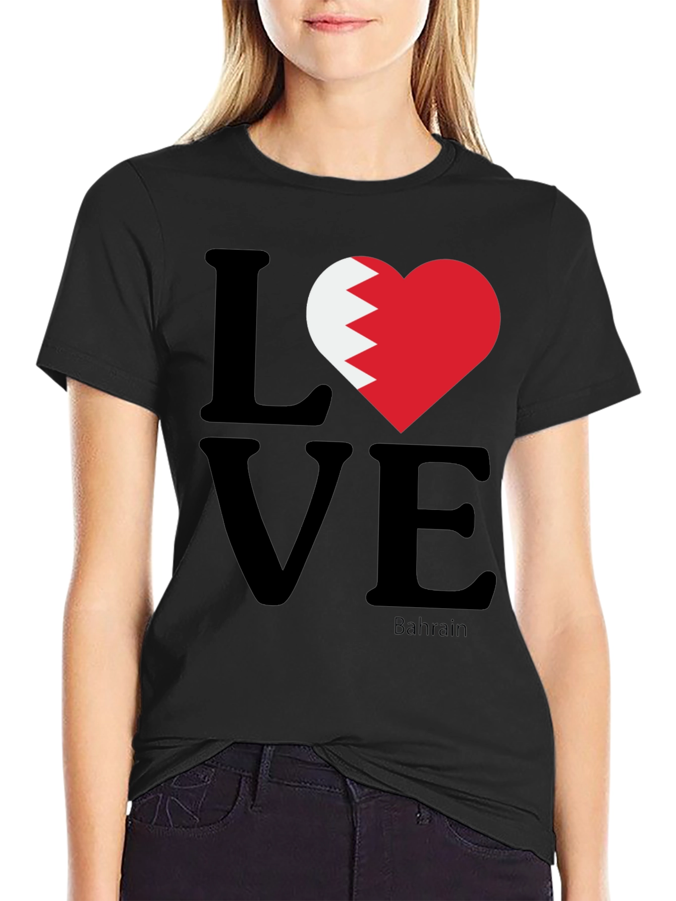 Camiseta Negra Love Bahrain