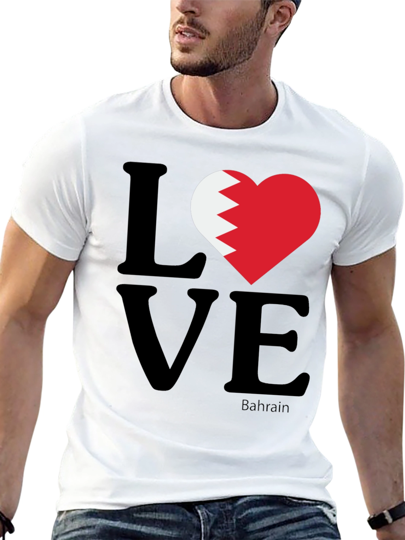 Camiseta Negra Love Bahrain