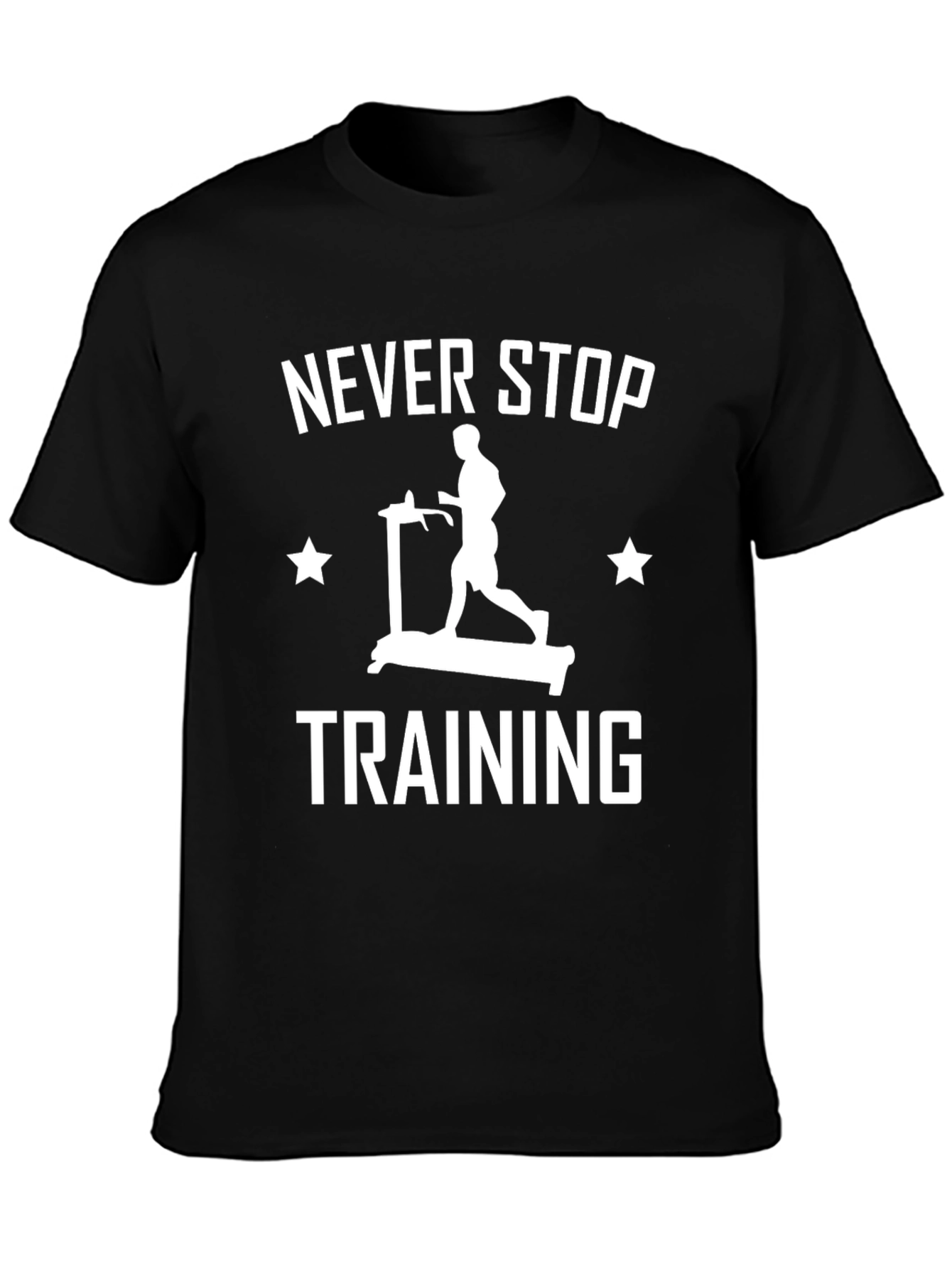 Camiseta Hombre Negra Never Stop Training