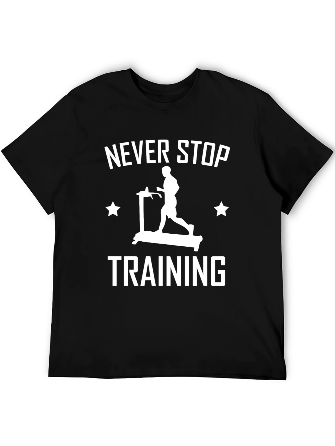 Camiseta Hombre Negra Never Stop Training
