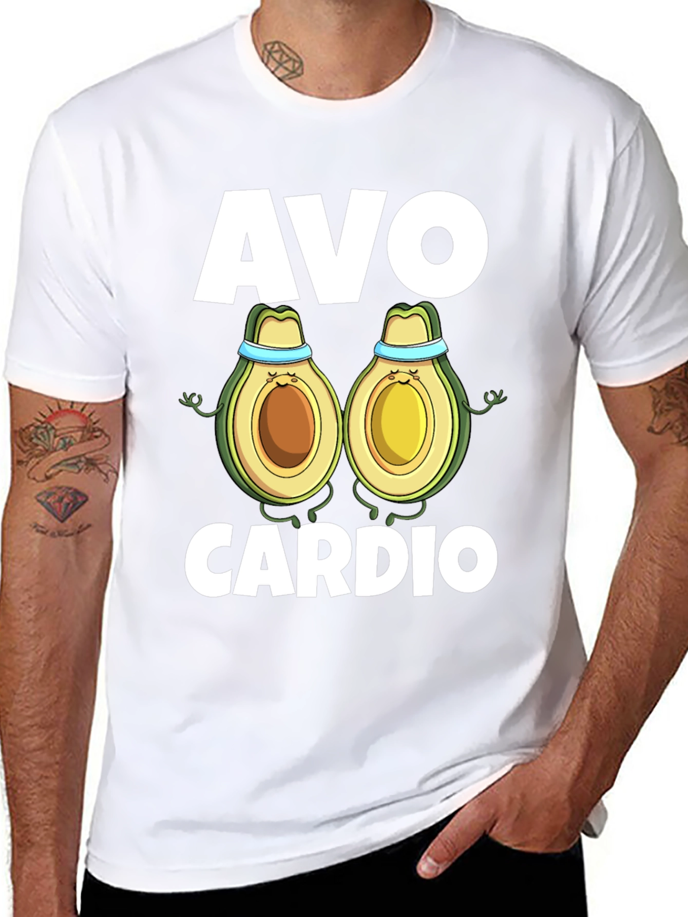 Camiseta Negra Avo Cardio para Ejercicio