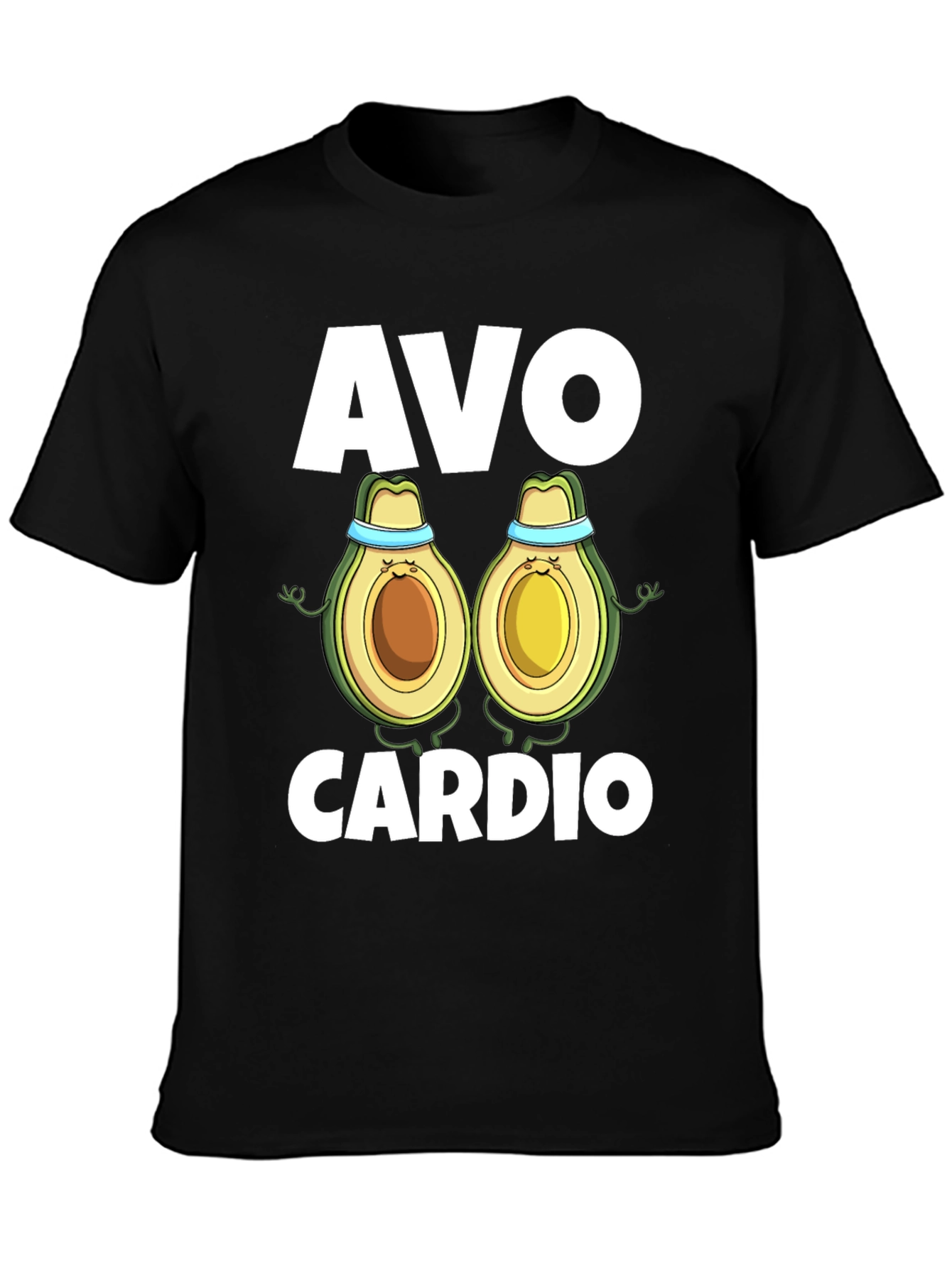 Camiseta Negra Avo Cardio para Ejercicio