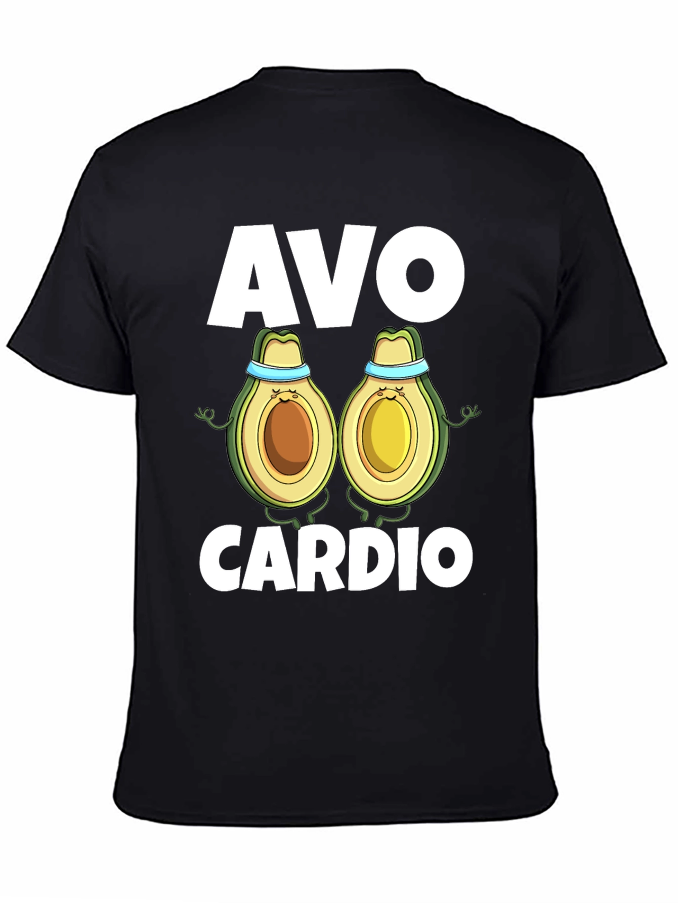 Camiseta Negra Avo Cardio para Ejercicio
