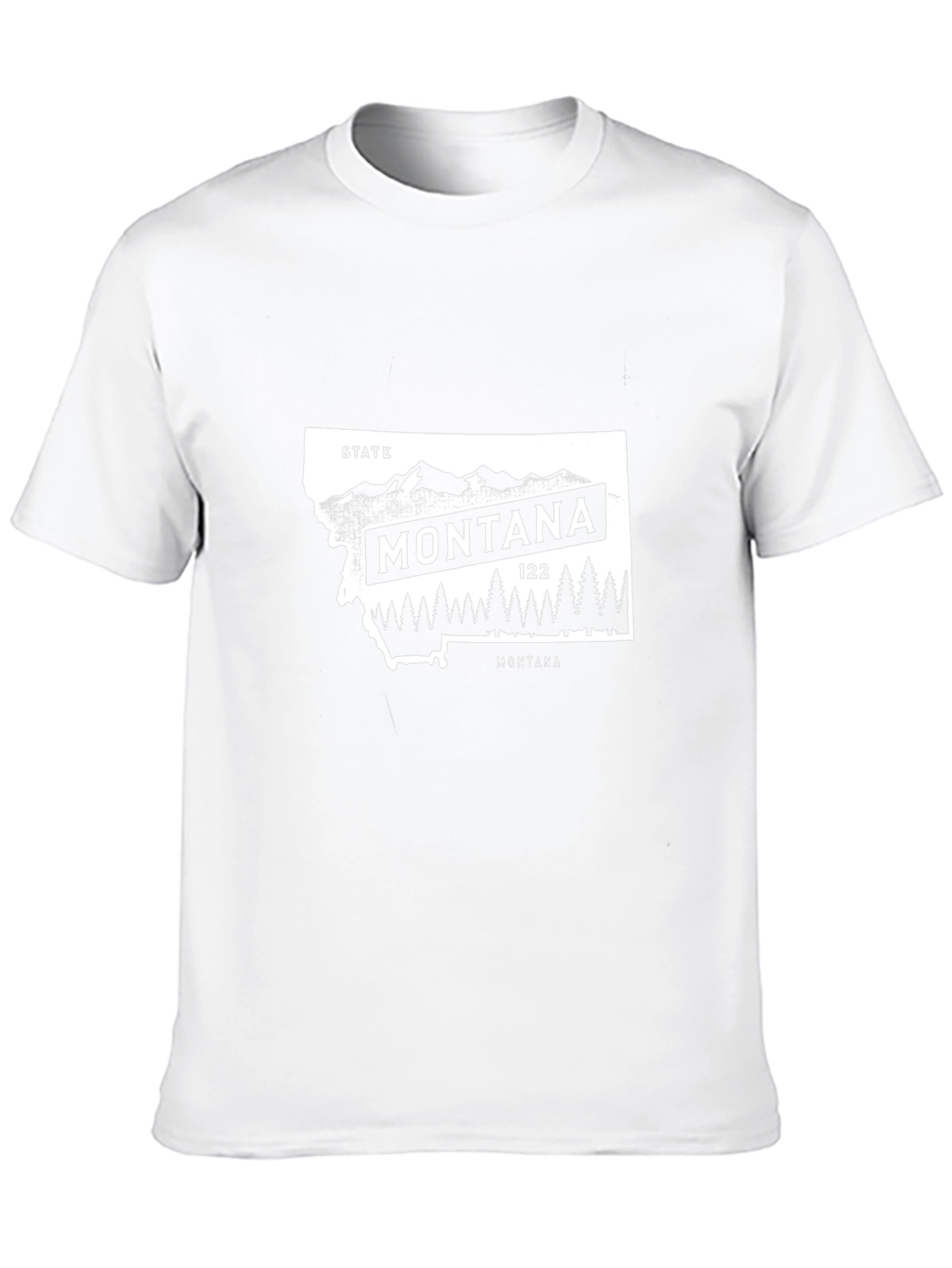 Camiseta Negra Montana State Unisex