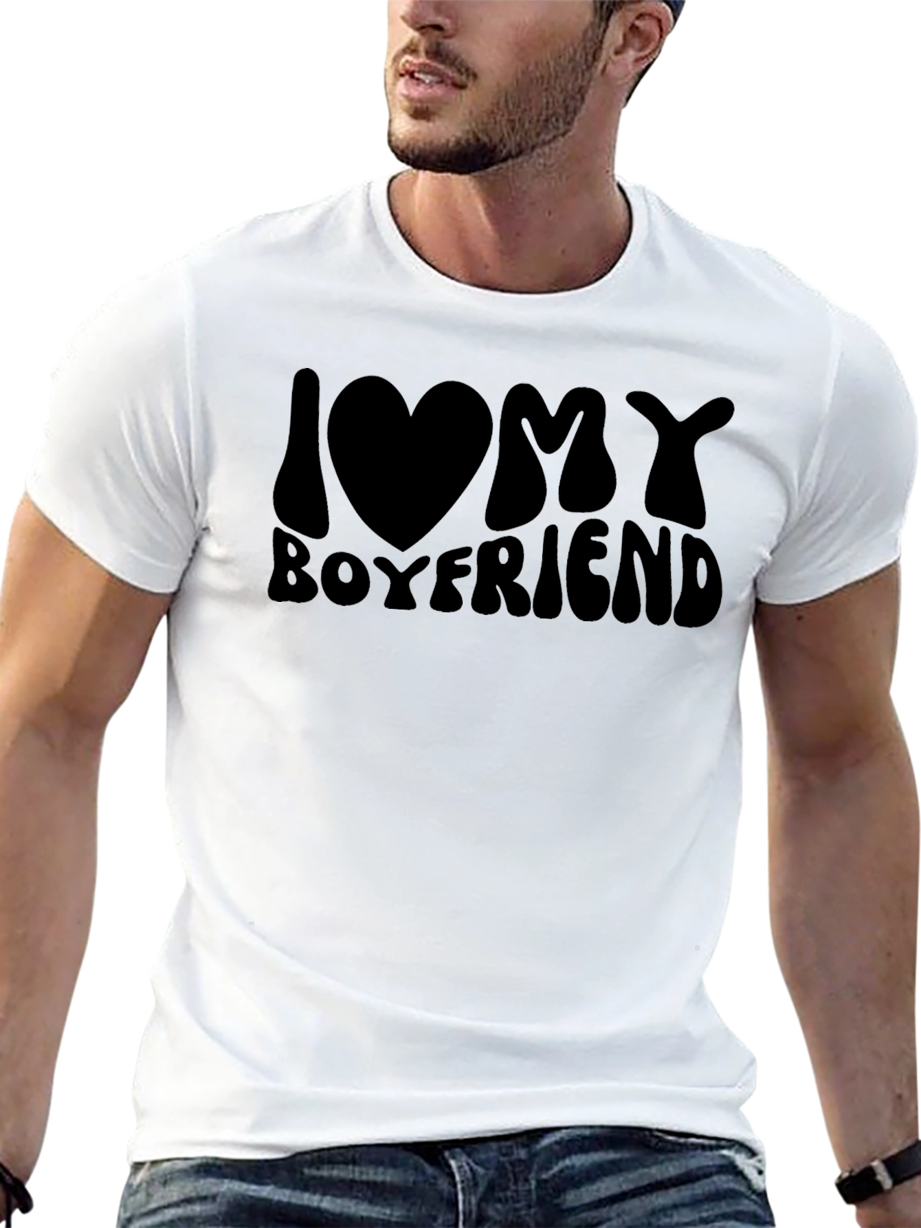 Camiseta Negra I Love My Boyfriend