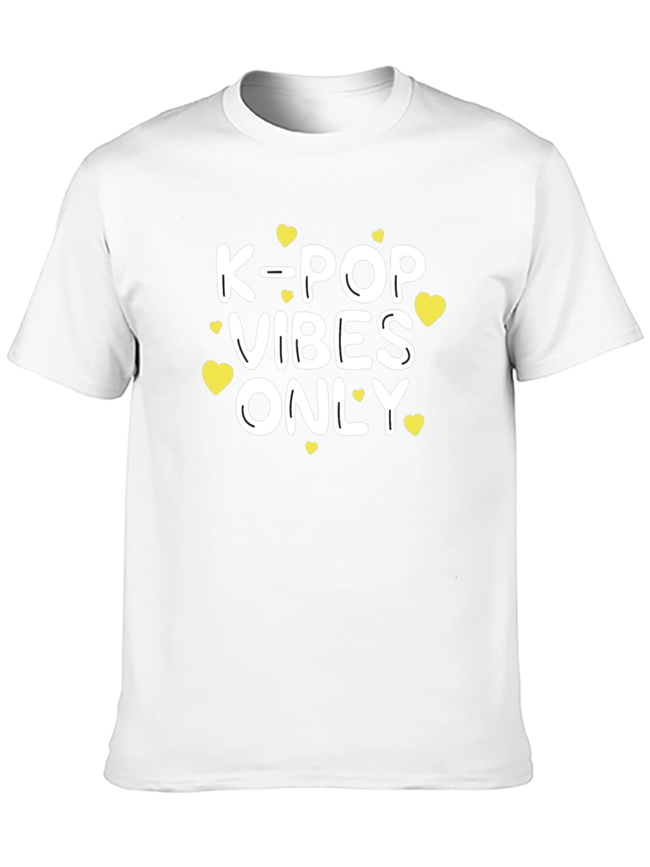 Camiseta Negra K-Pop Vibes Only