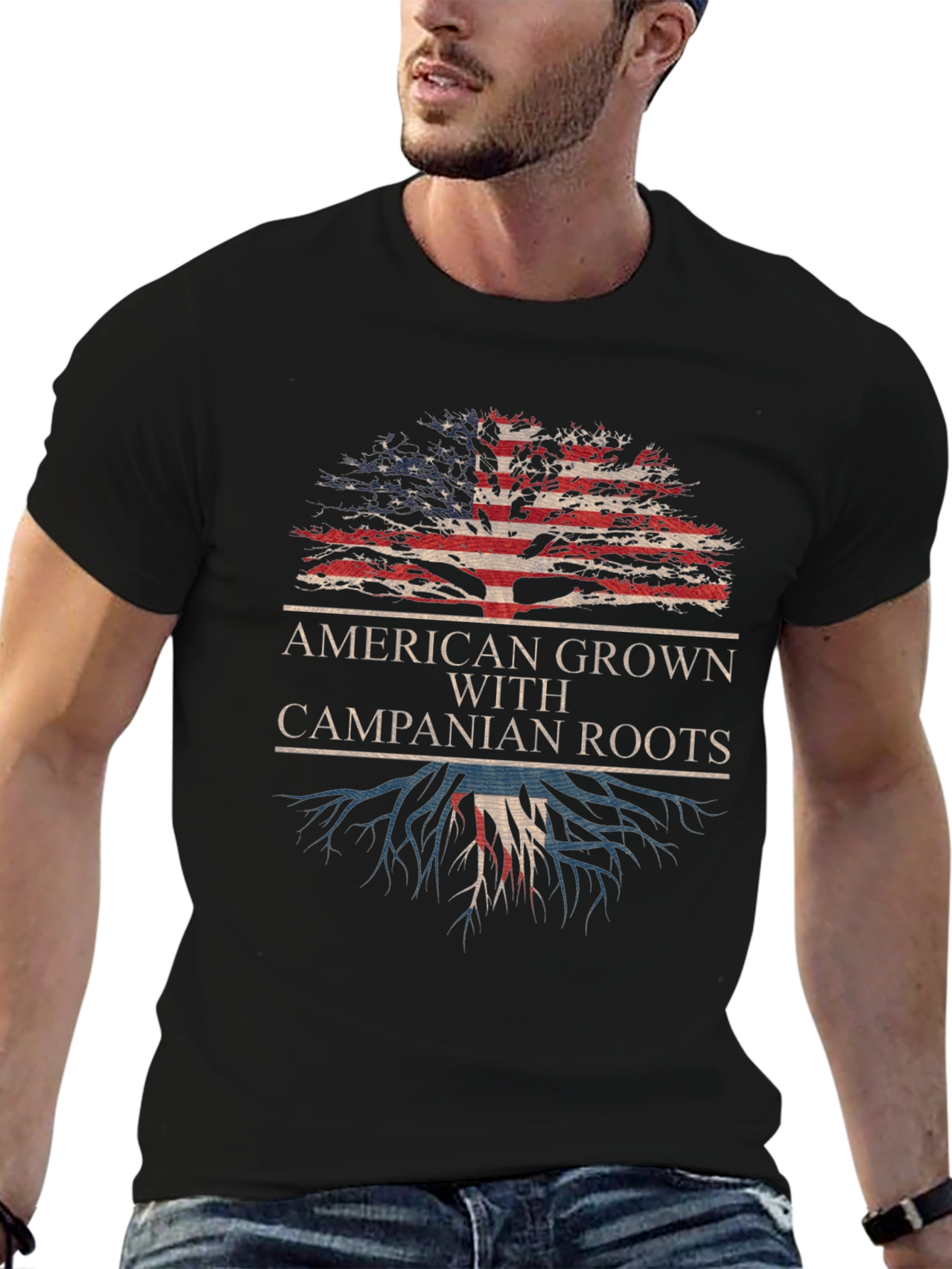 Camiseta Hombre Raíces Americanas/Campanas
