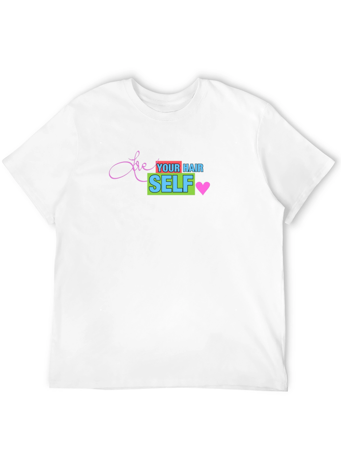 Camiseta Negra Love Your Hair Self