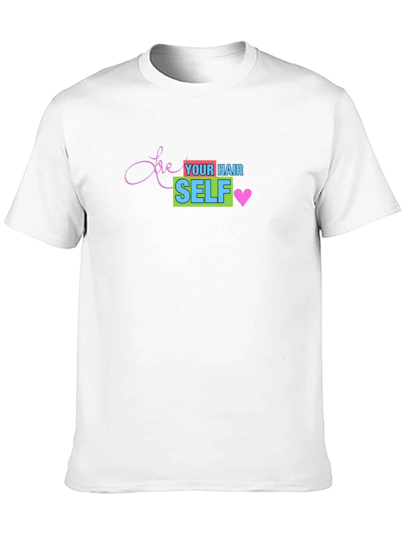 Camiseta Negra Love Your Hair Self