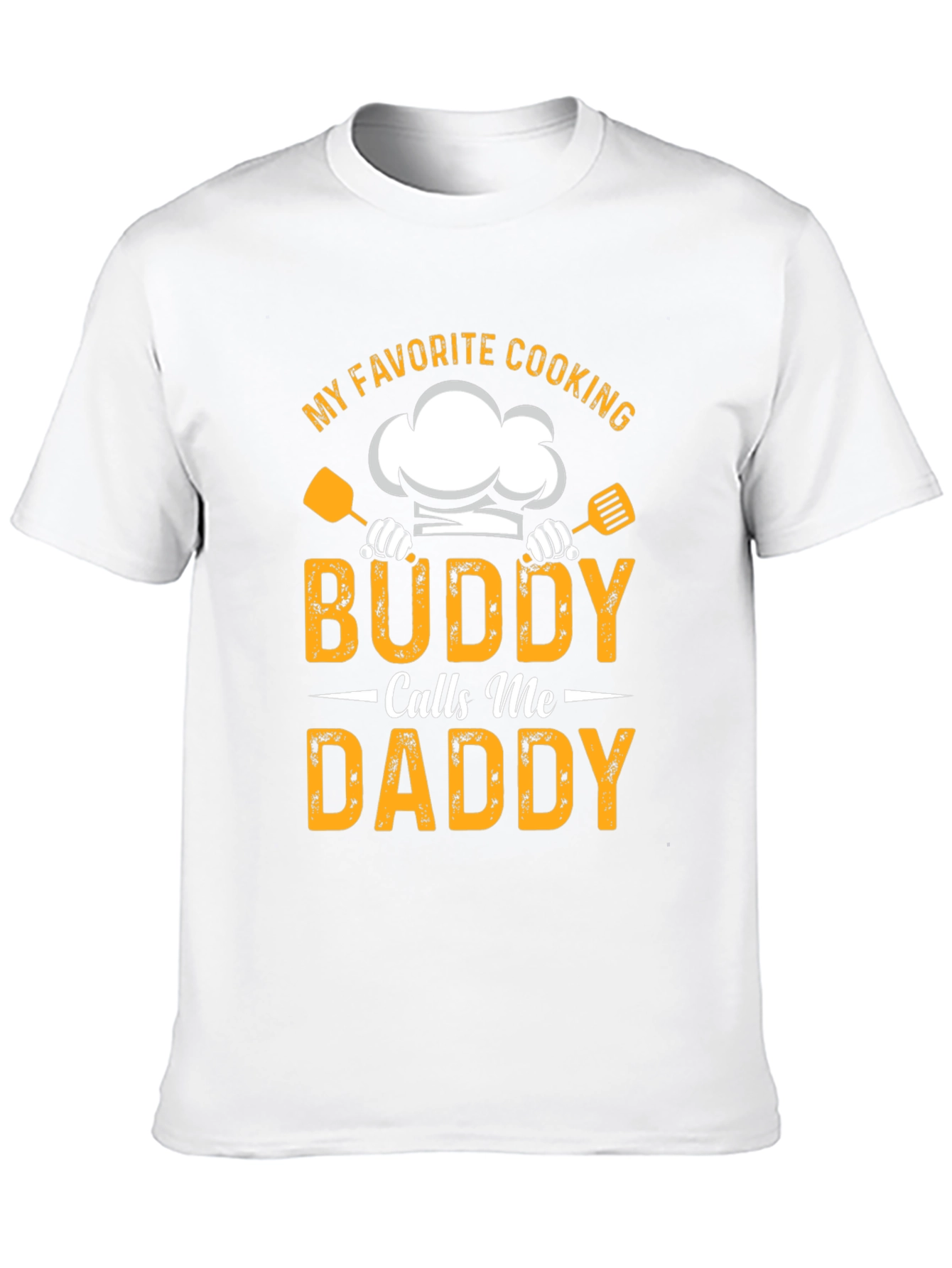 Camiseta Negra Mi Buddy Cocinero Me Dice Papá