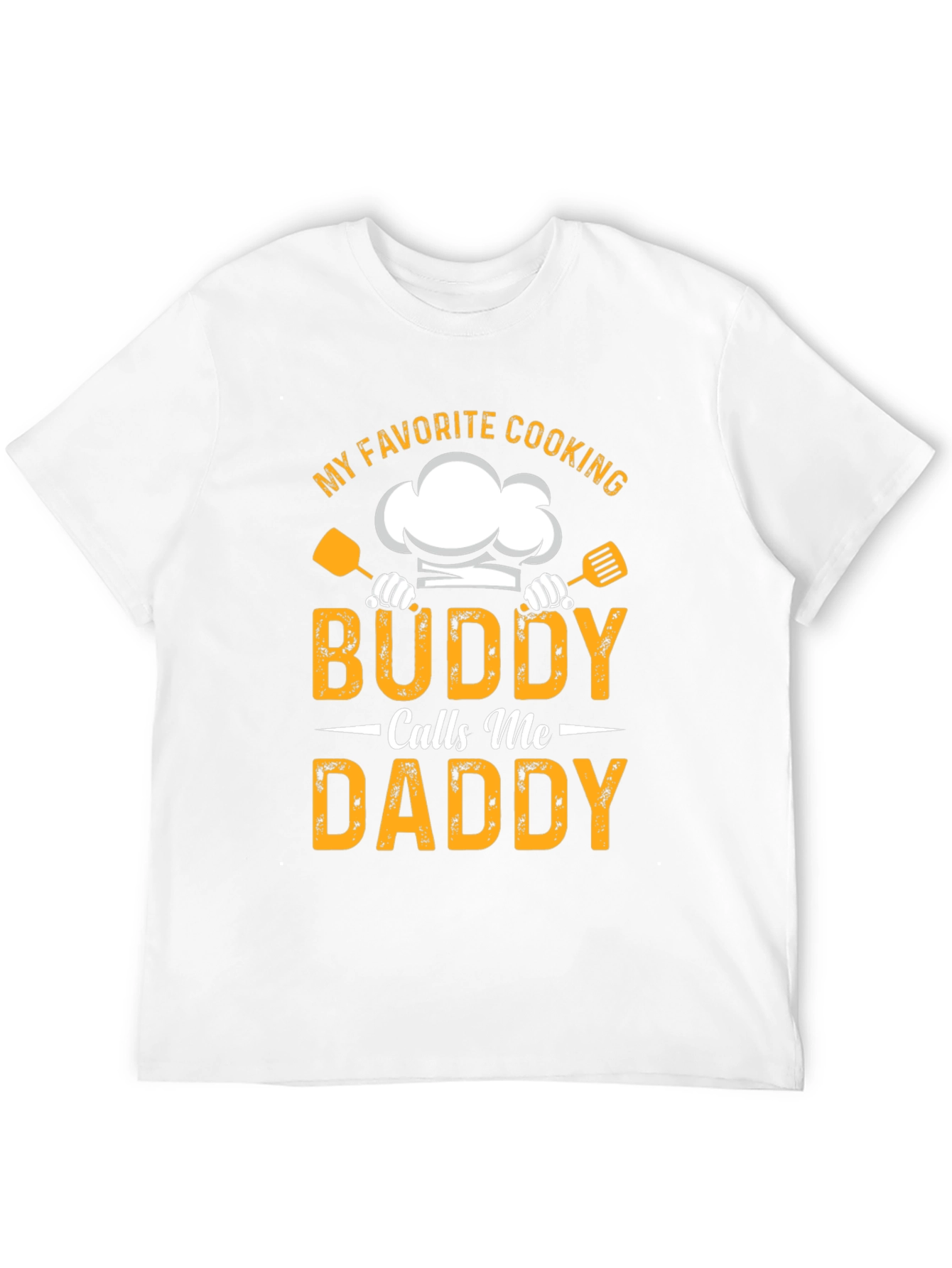 Camiseta Negra Mi Buddy Cocinero Me Dice Papá