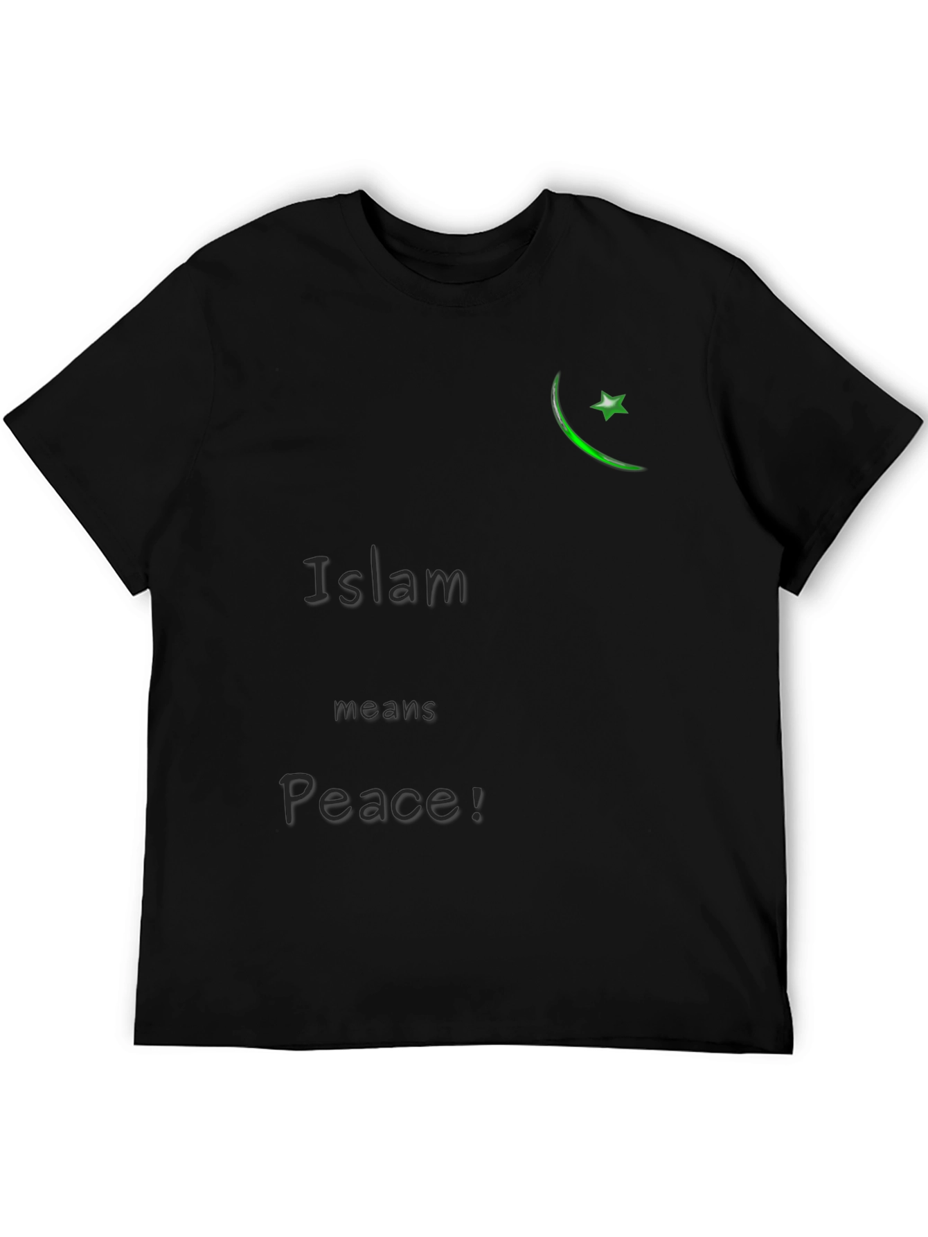 Camiseta Negra Islam Significa Paz