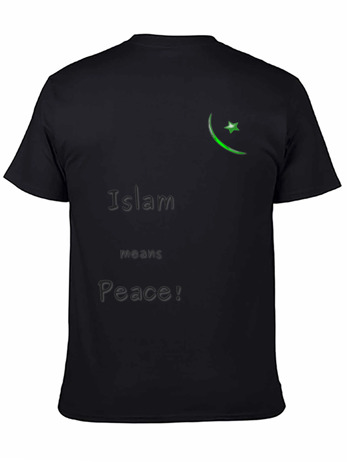 Camiseta Negra Islam Significa Paz