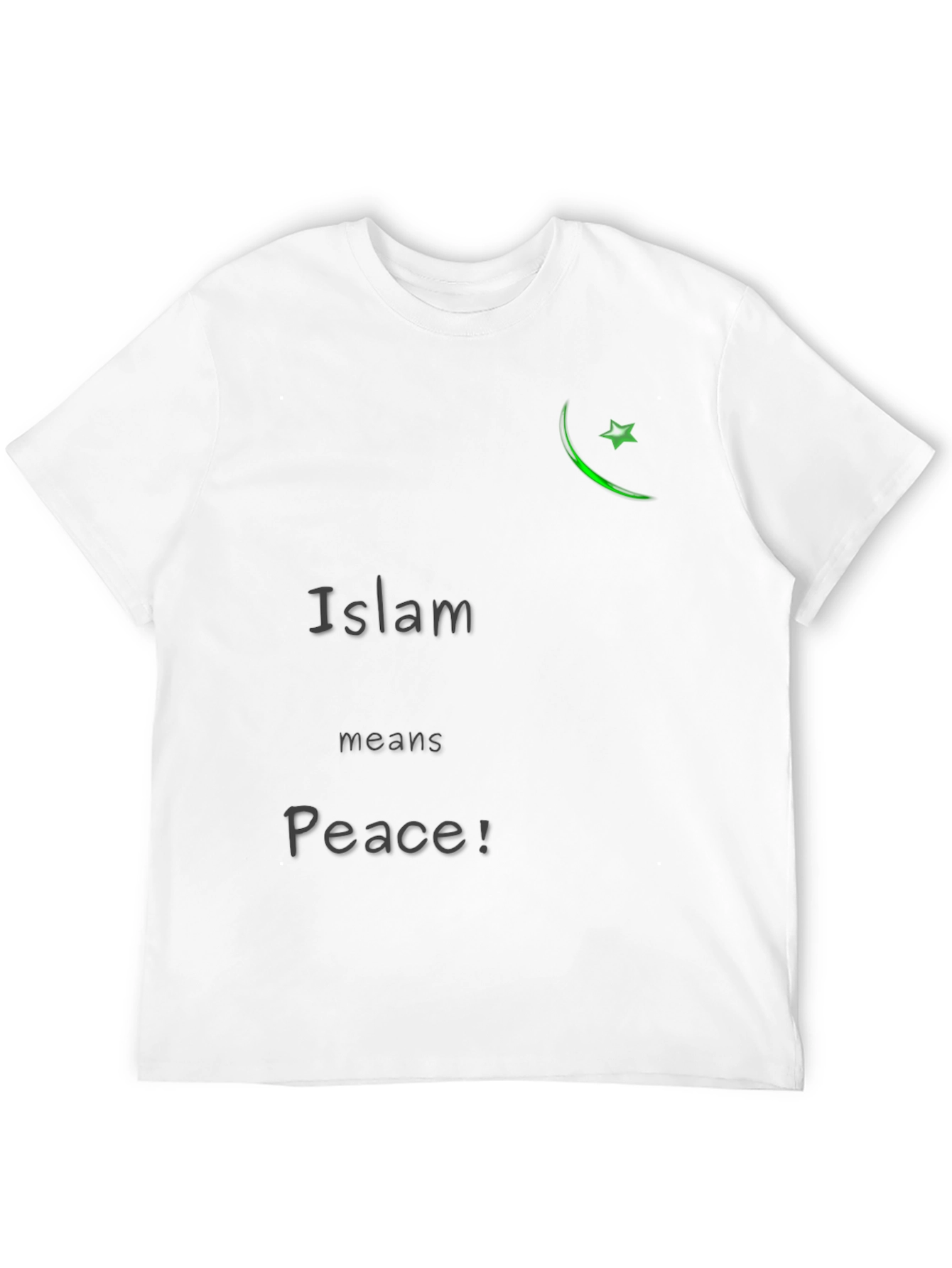 Camiseta Negra Islam Significa Paz