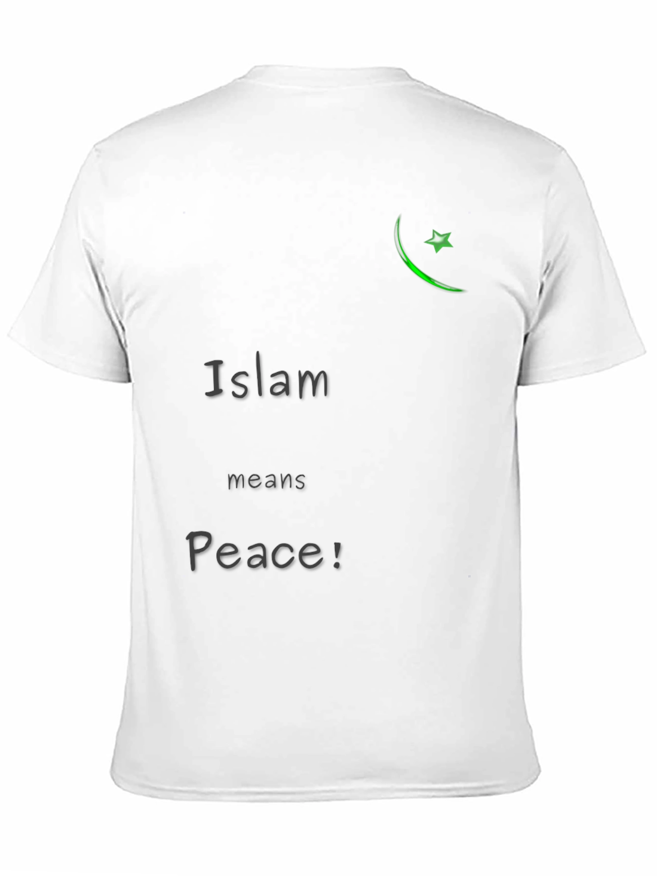 Camiseta Negra Islam Significa Paz