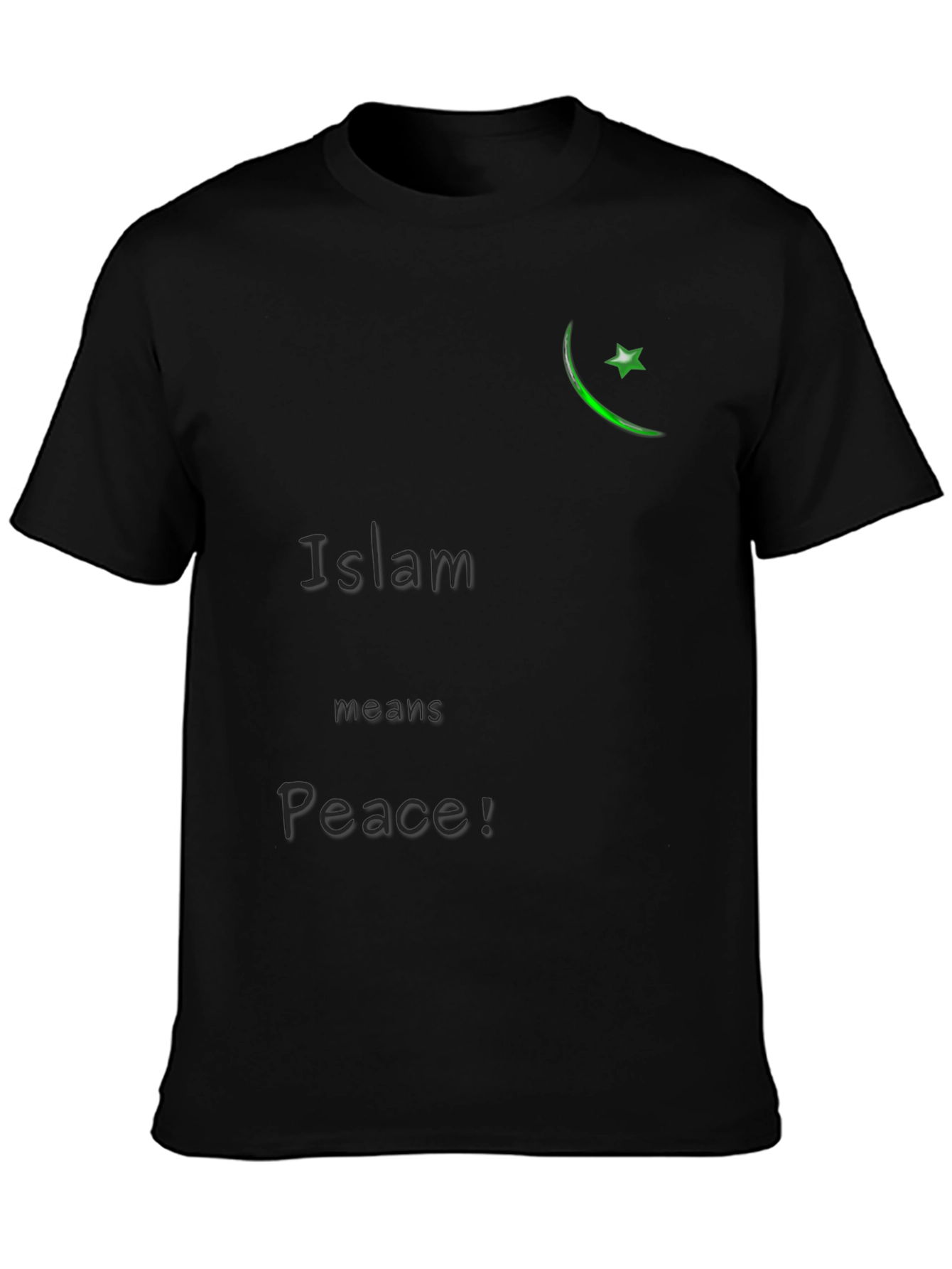 Camiseta Negra Islam Significa Paz