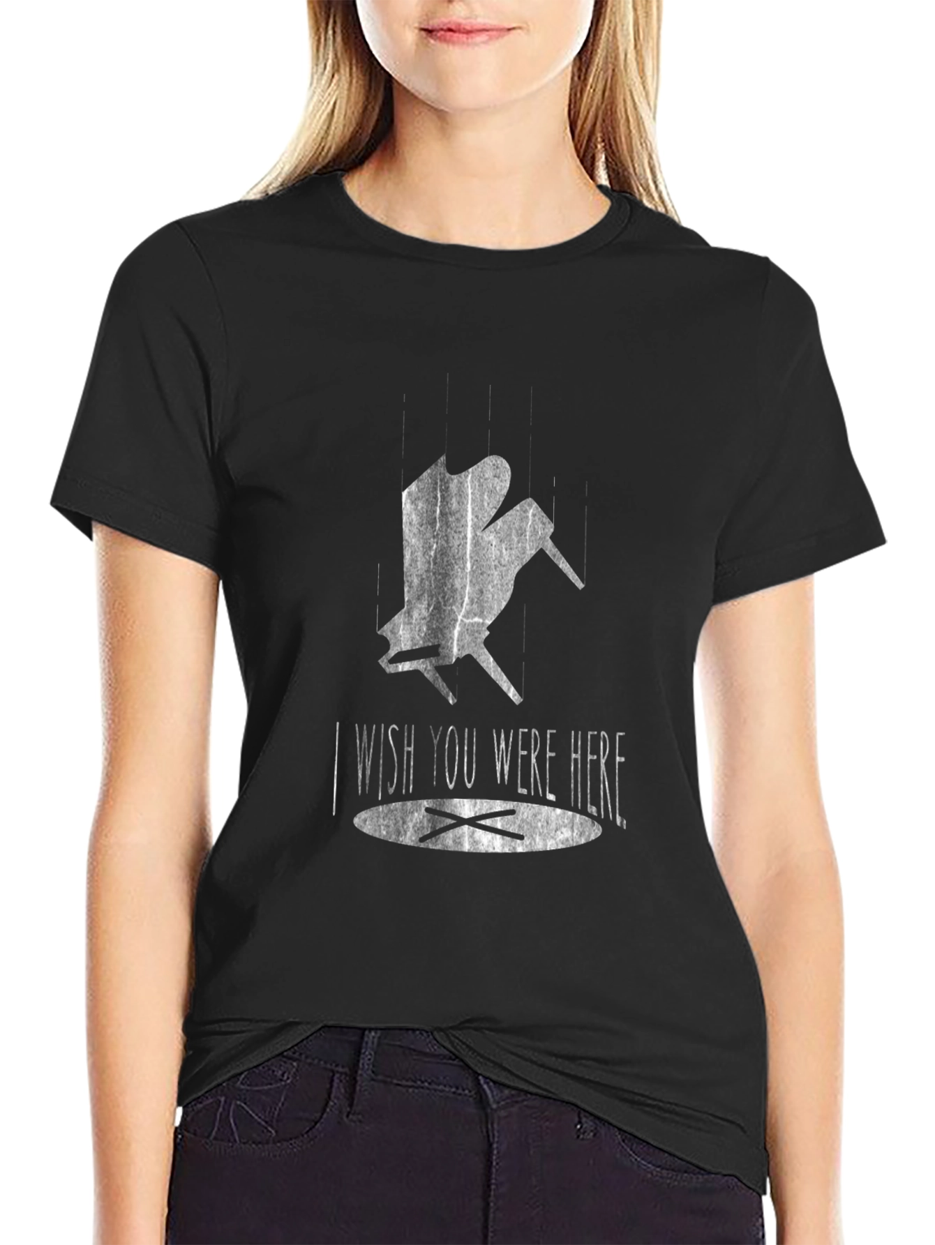 Camiseta Negra I Wish You Were Here