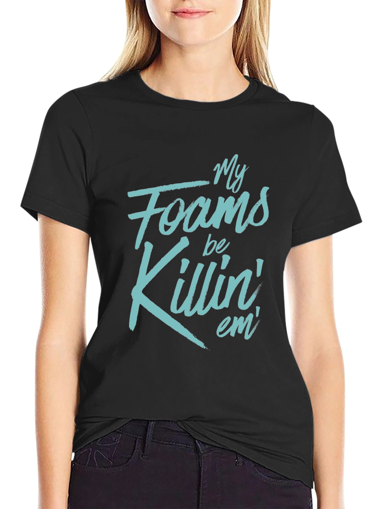 Camiseta Negra: Mis Espumas Están Matando